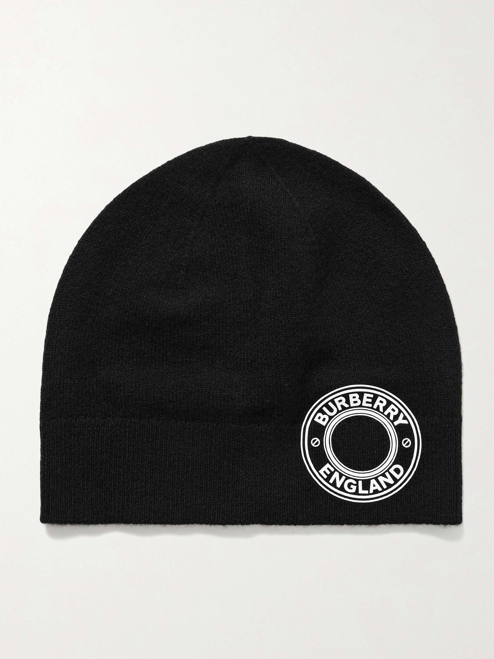 BURBERRY Printed cashmere-blend beanie | NET-A-PORTER