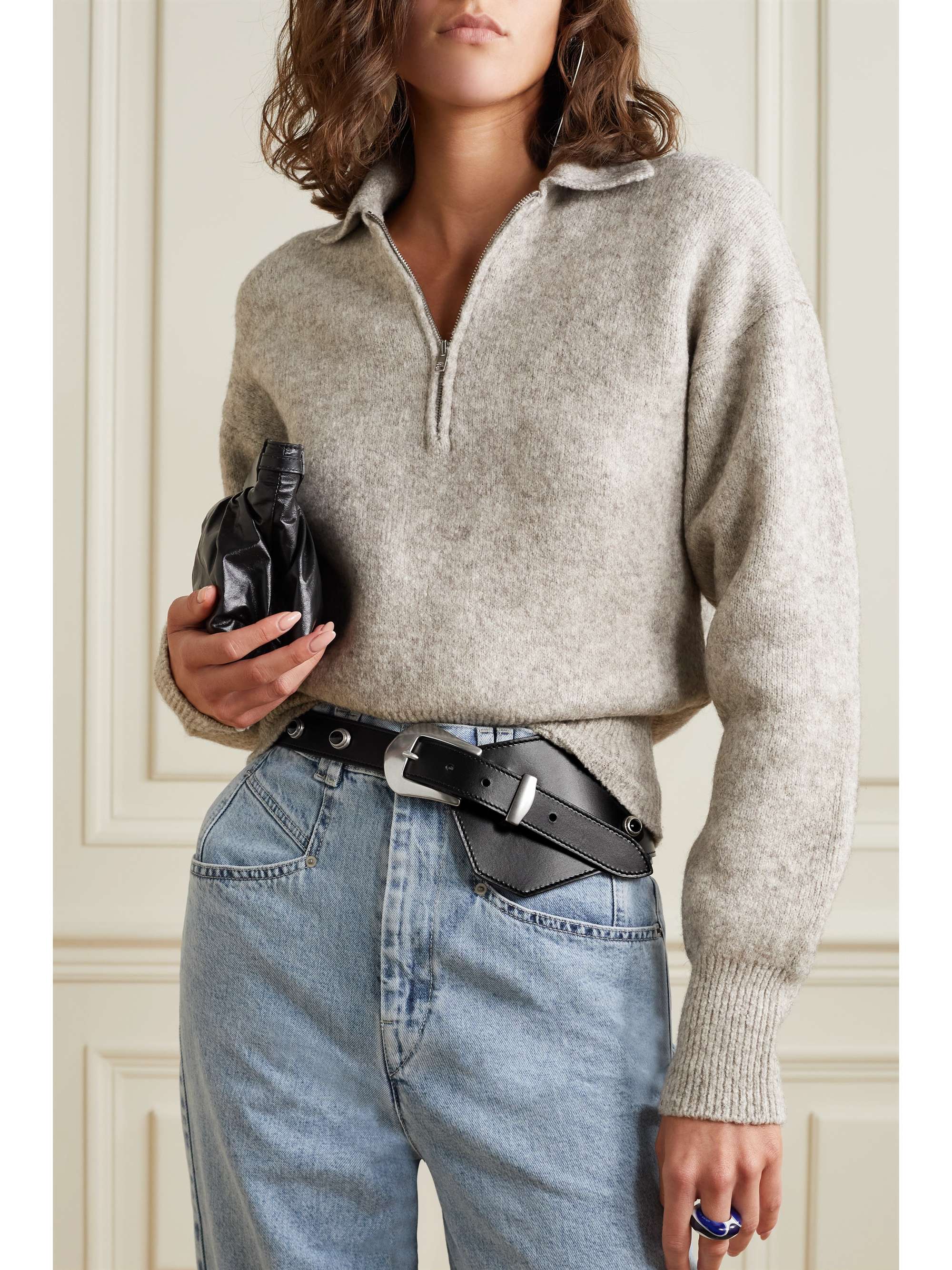 studded leather belt