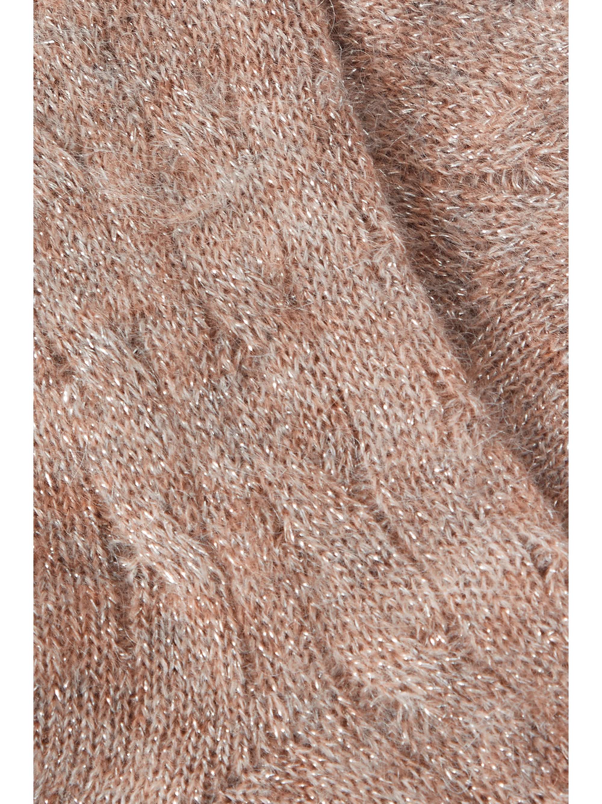 BRUNELLO CUCINELLI Metallic cable-knit socks