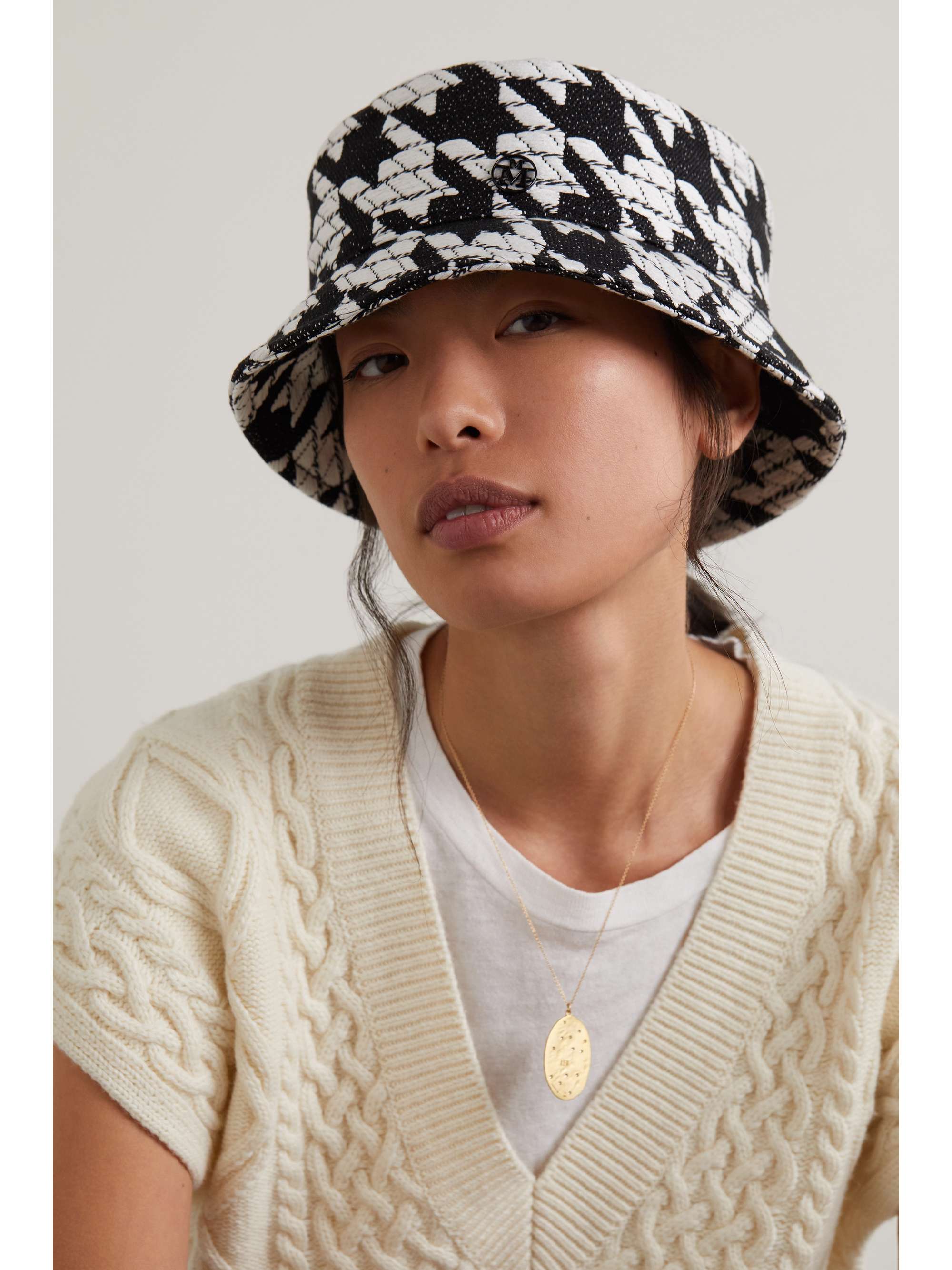 Axel tweed bucket hat | MAISON MICHEL 