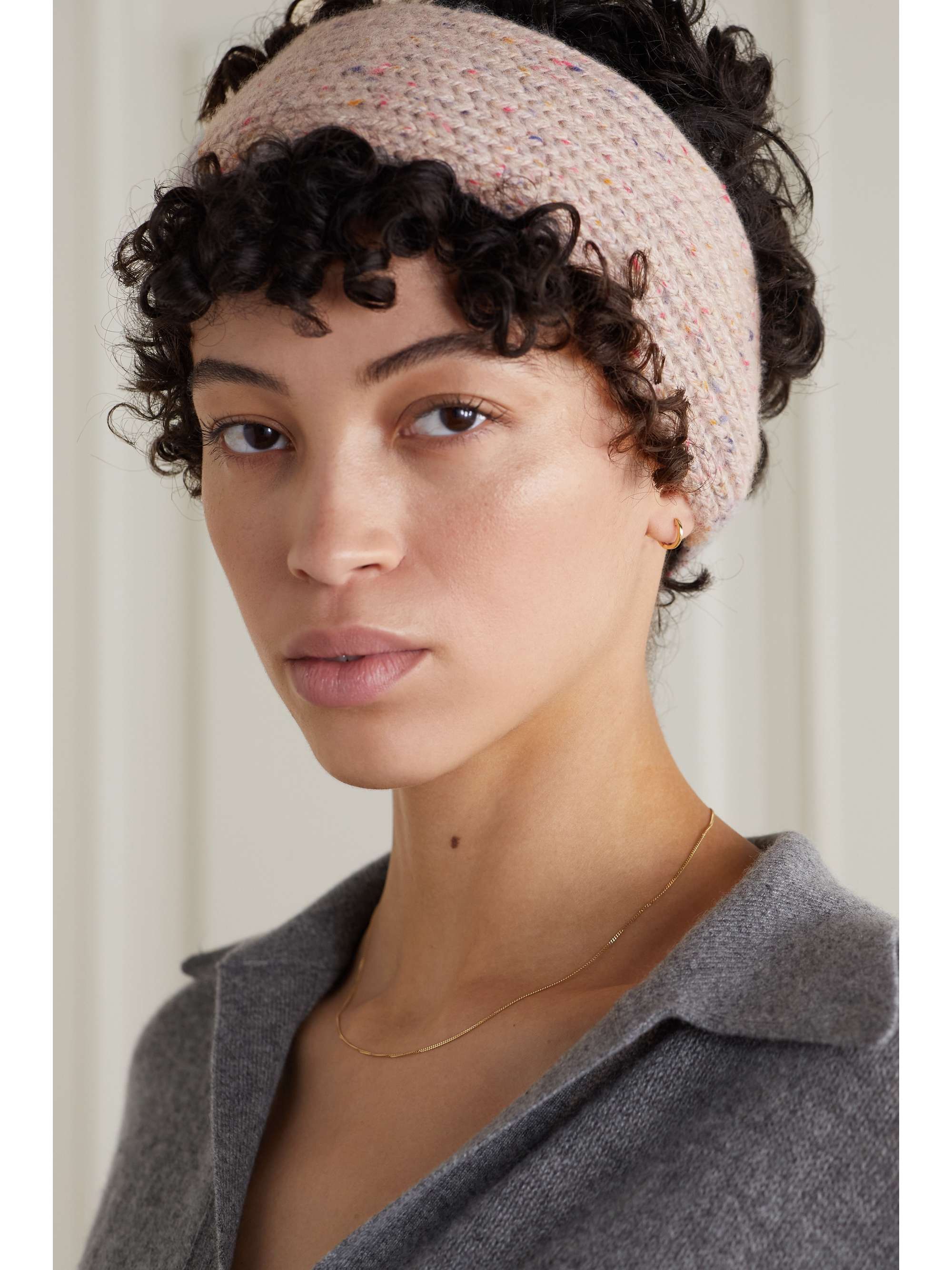 LORO PIANA Ribbed mélange cashmere headband