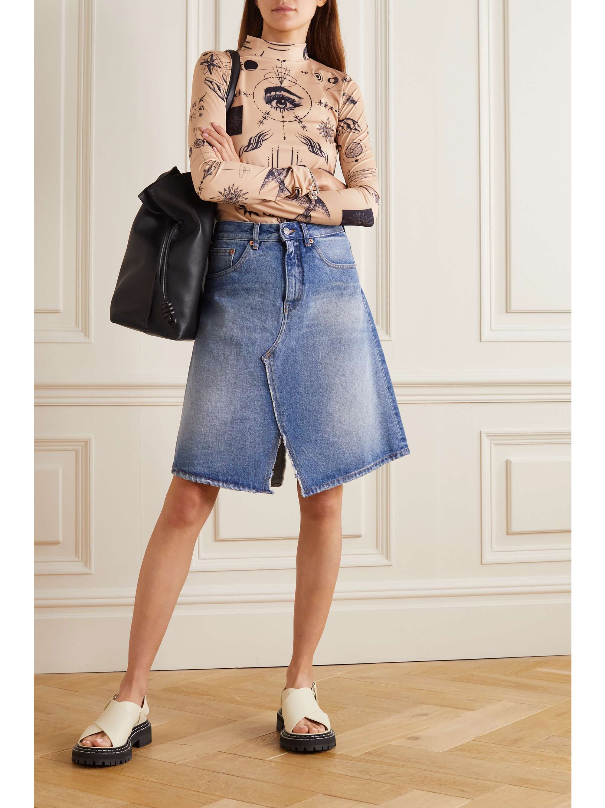 Dr. Woo printed jersey top 