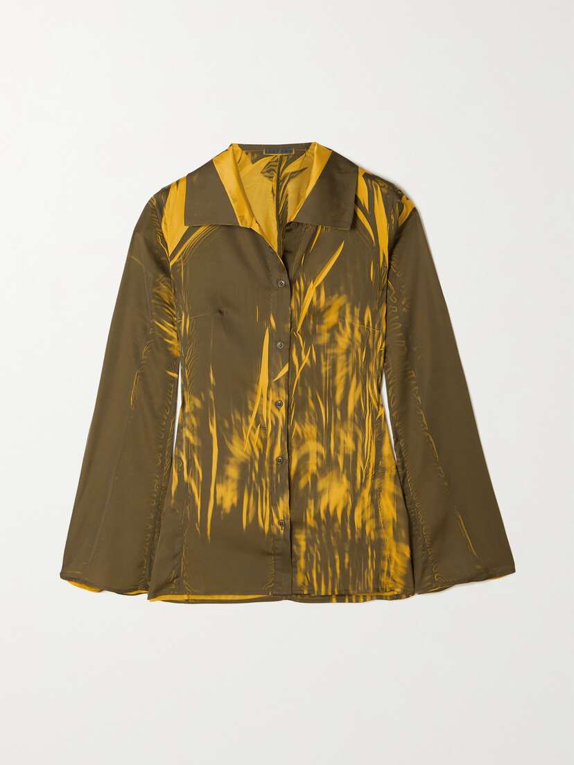 IOANNES Irene Printed Satin Shirt