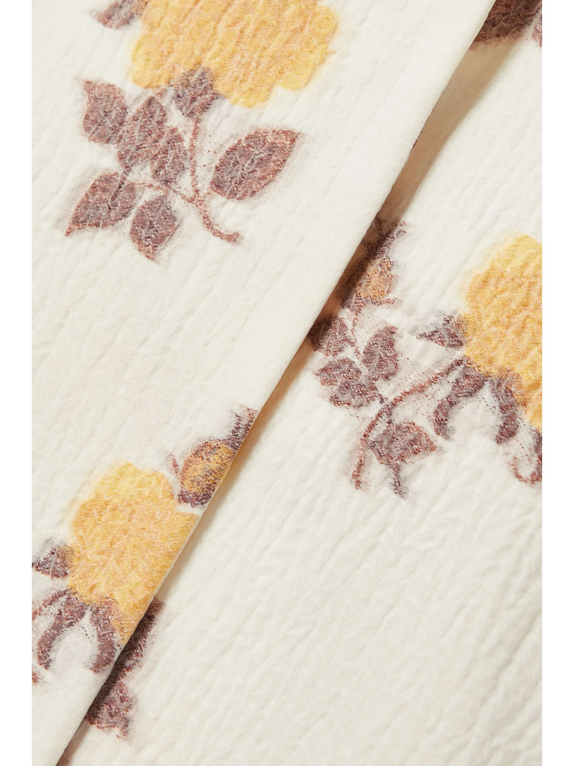IOANNES + NET SUSTAIN Elsa floral-jacquard coat