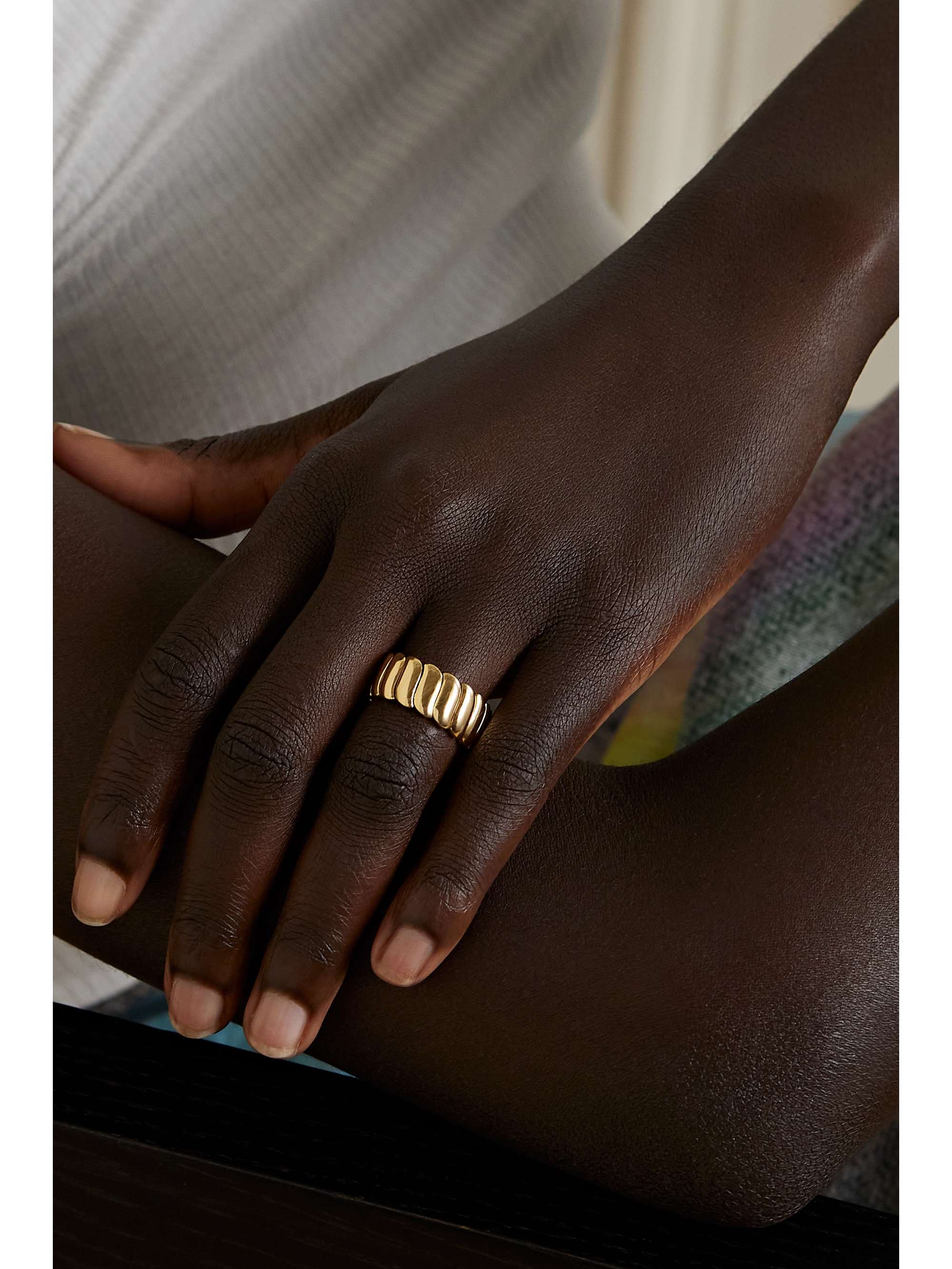 ANITA KO Large Zoe 18-karat gold ring