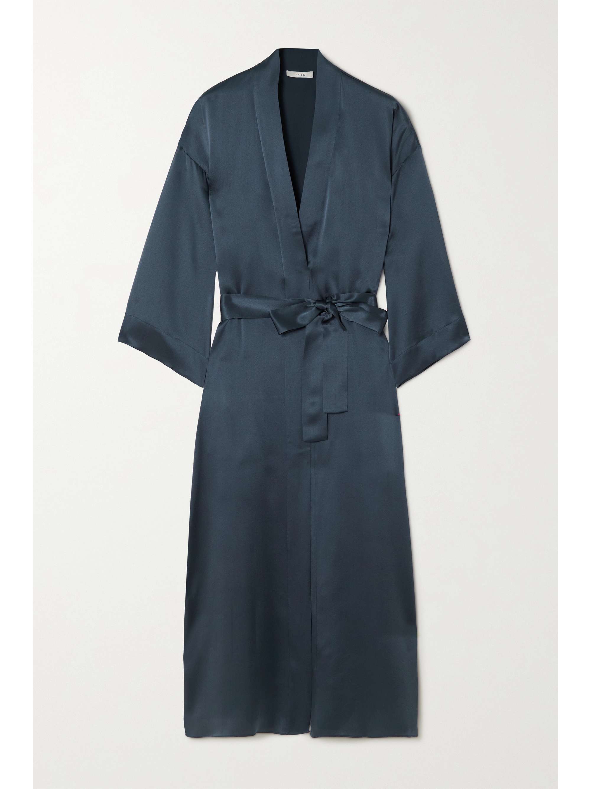vince blue silk dress