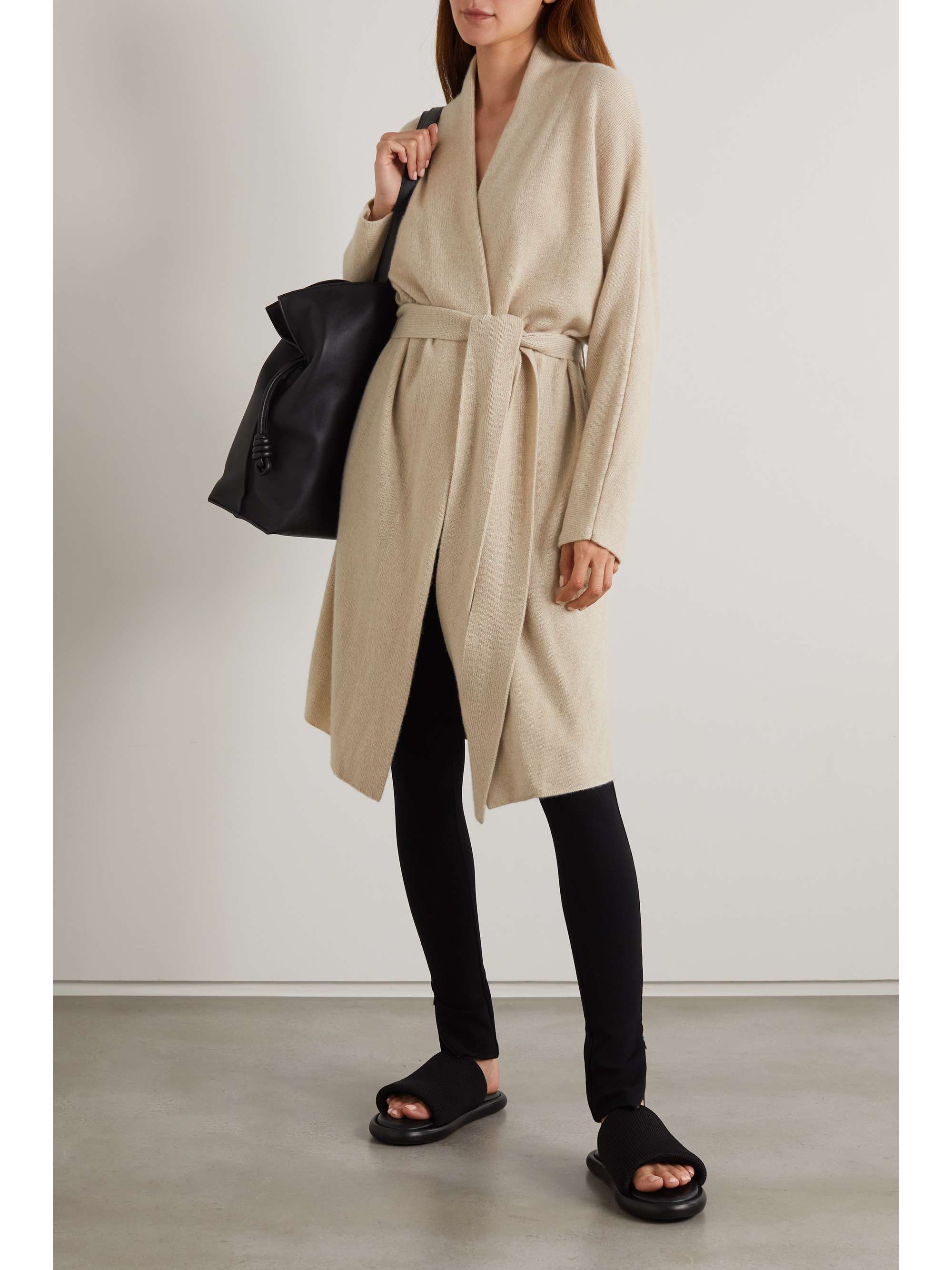 vince belted wool coat