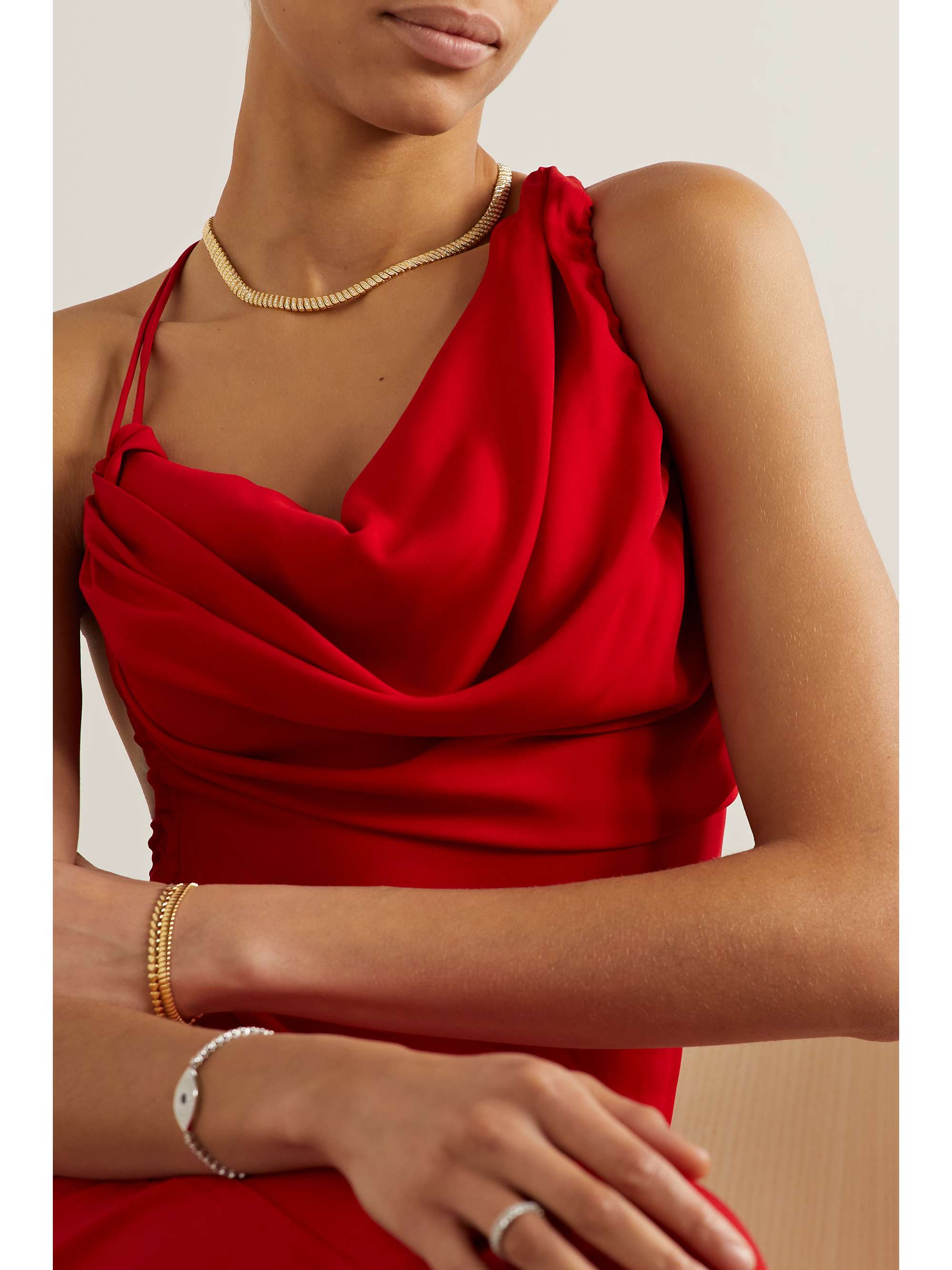 ANITA KO Zoe 18-karat gold diamond choker