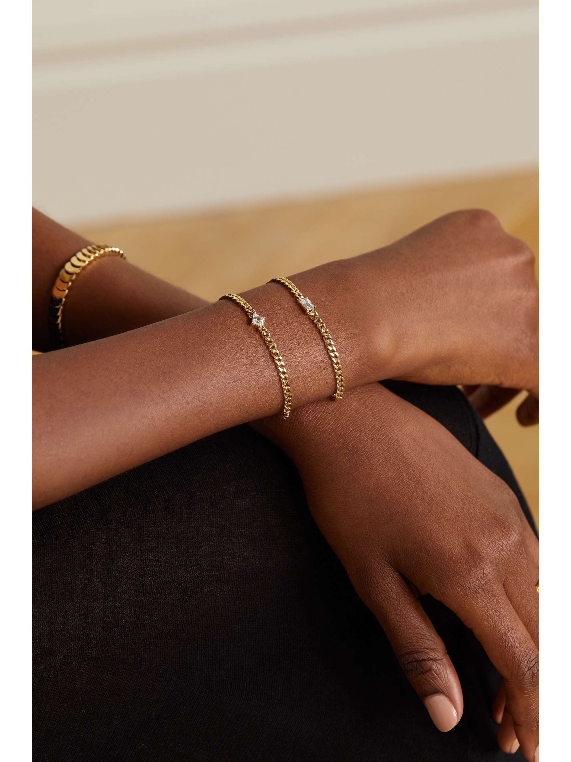 ANITA KO 18-karat gold diamond bracelet