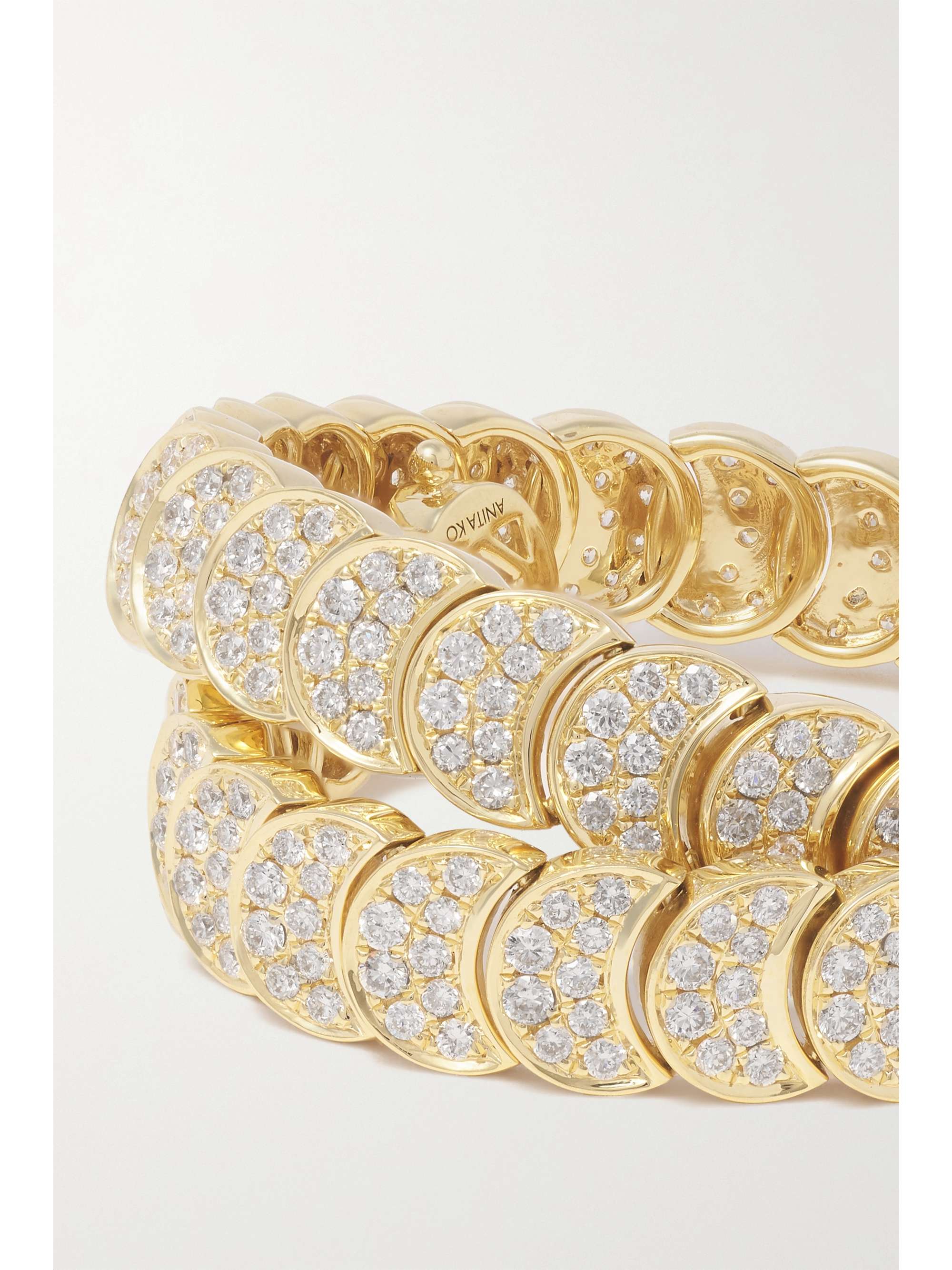 ANITA KO Luna 18-karat gold diamond bracelet