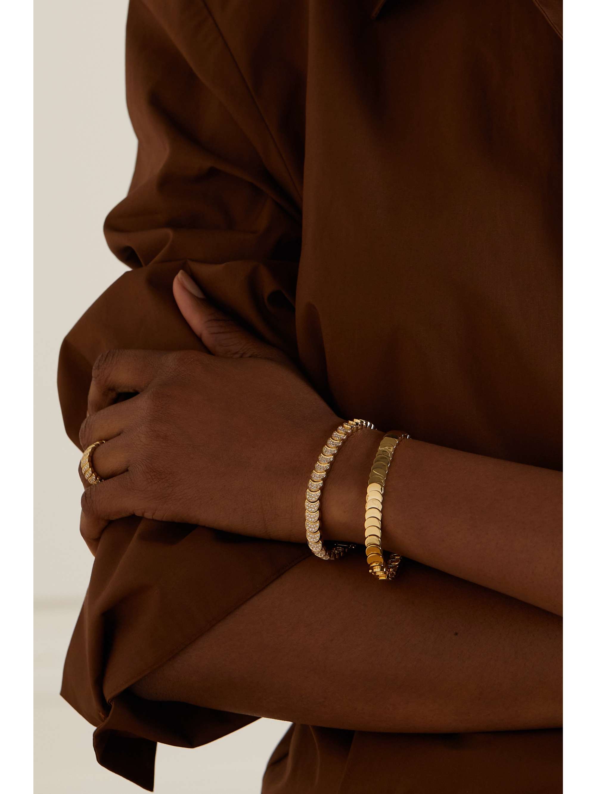 ANITA KO Luna 18-karat gold bracelet