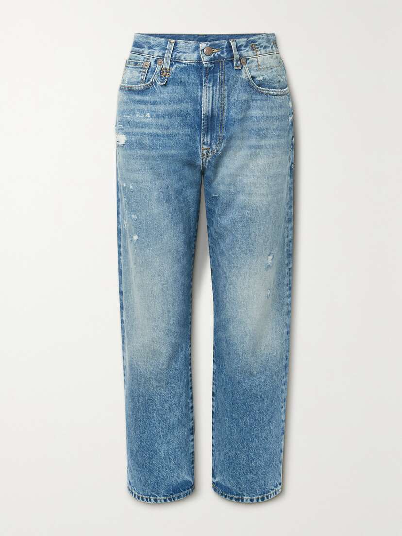 R13 Distressed Boyfriend Jeans