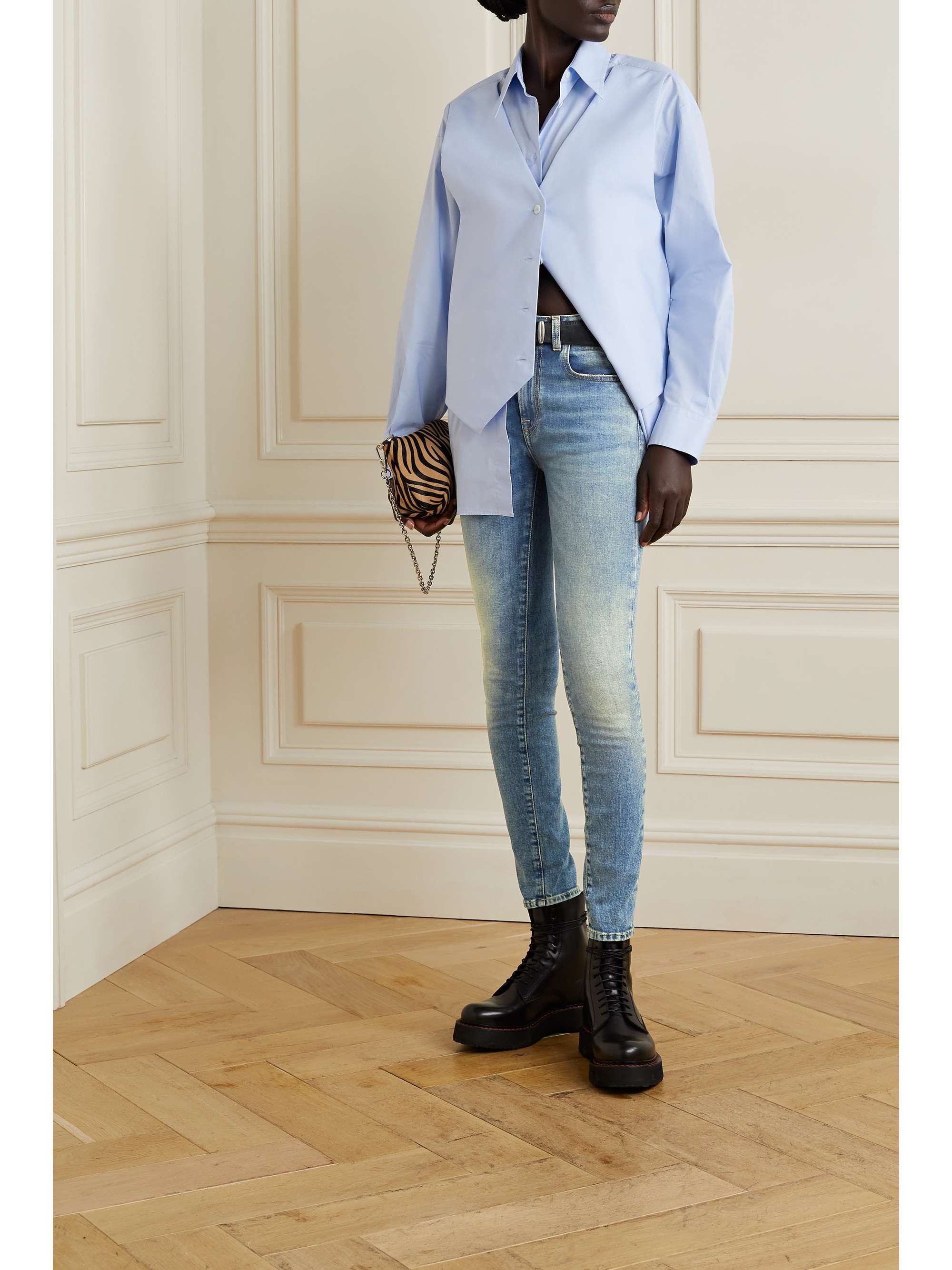 Light denim Alison cropped mid-rise 