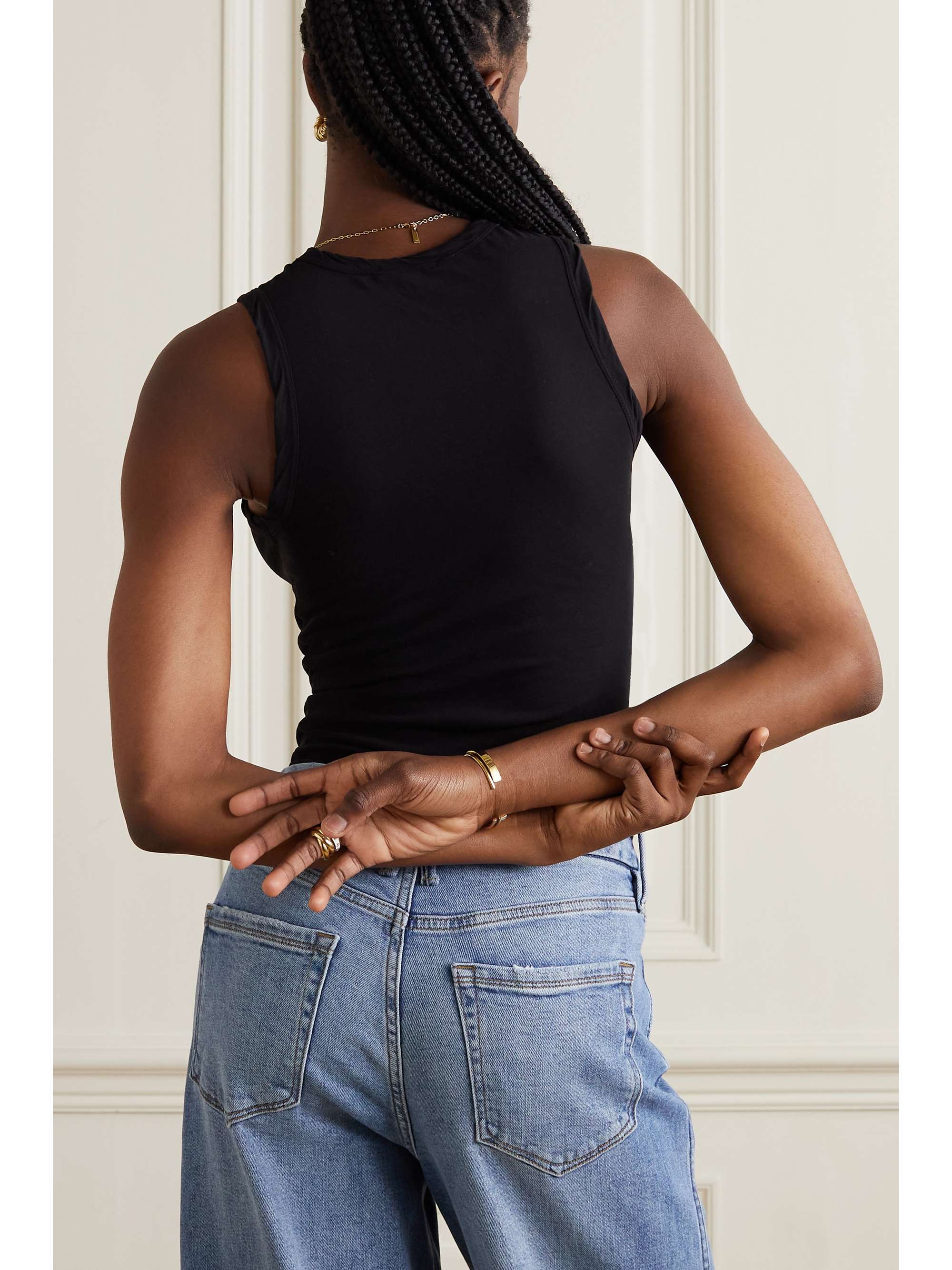 JAMES PERSE Slub cotton-jersey tank