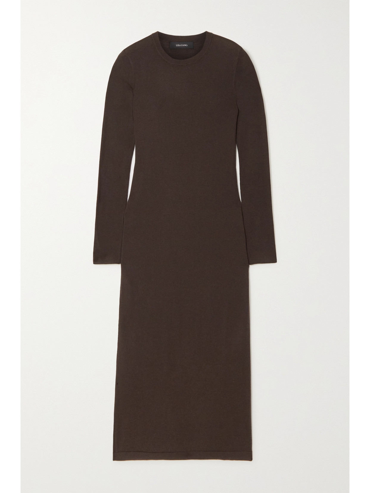 Lisa Yang Beatrix Cashmere Maxi Dress In Brown | ModeSens