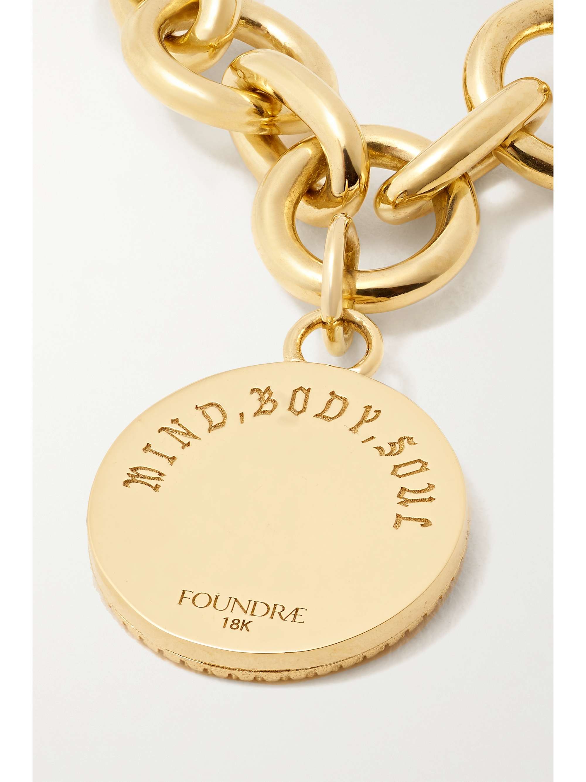 FOUNDRAE Bracelet en or 18 carats (750/1000) et diamant Mind Body Soul