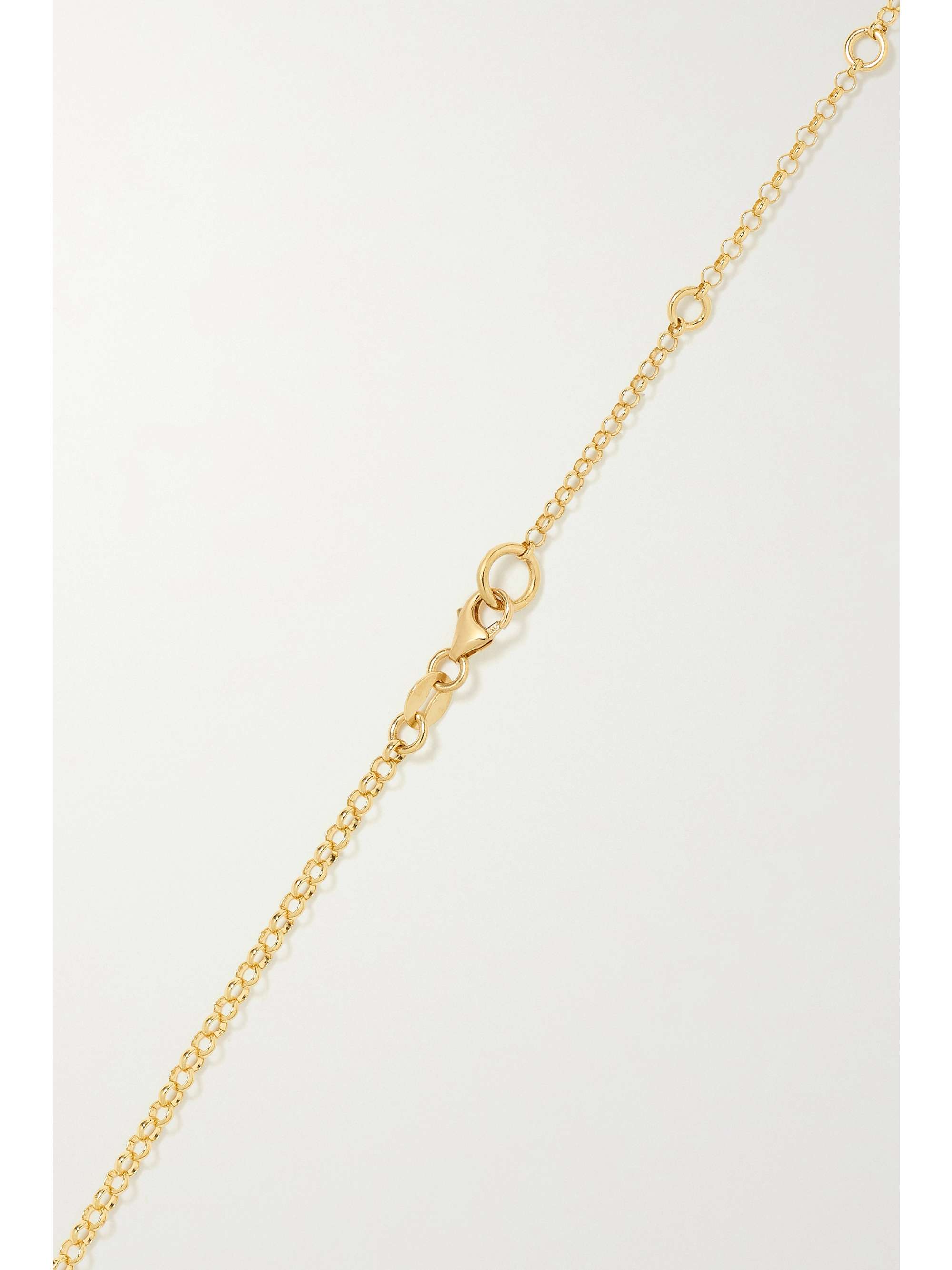 FOUNDRAE Protection and Karma 18-karat gold diamond necklace