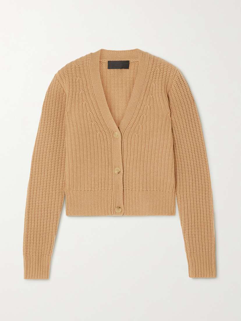 Nili Lotan Alexis Ribbed Cashmere Cardigan