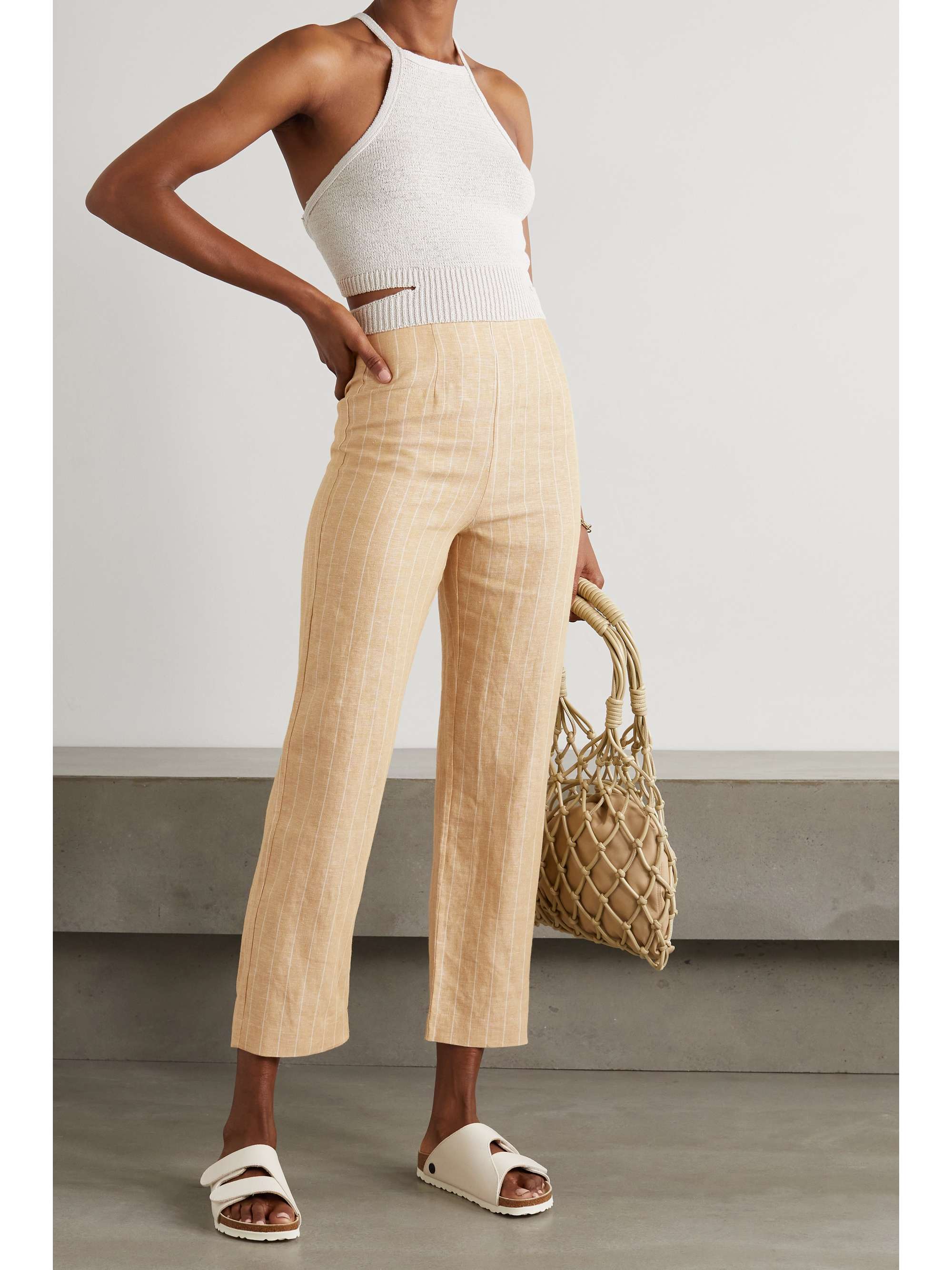 reformation gingham pants