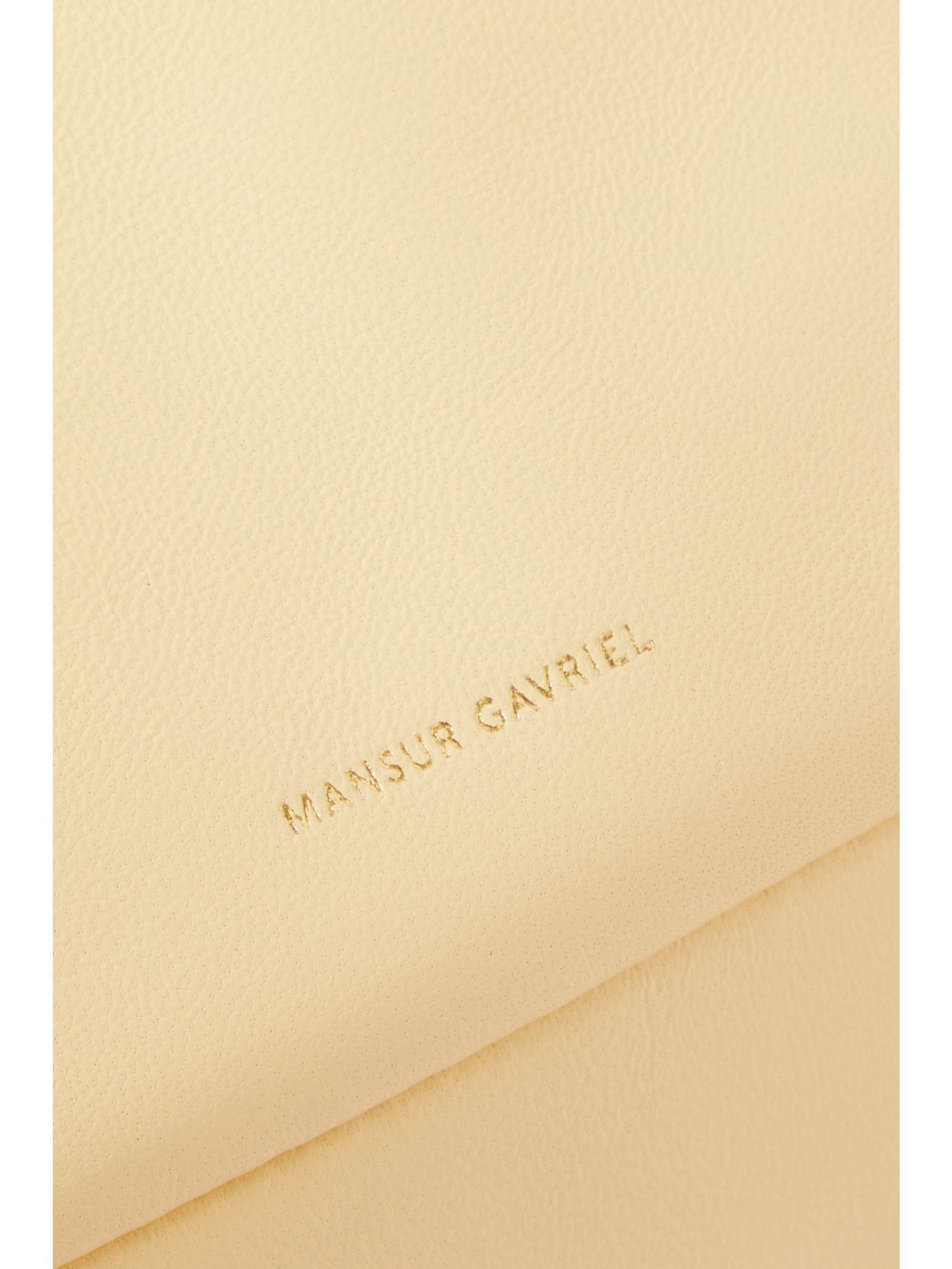 MANSUR GAVRIEL Pochette en cuir à fronces Cloud Mini