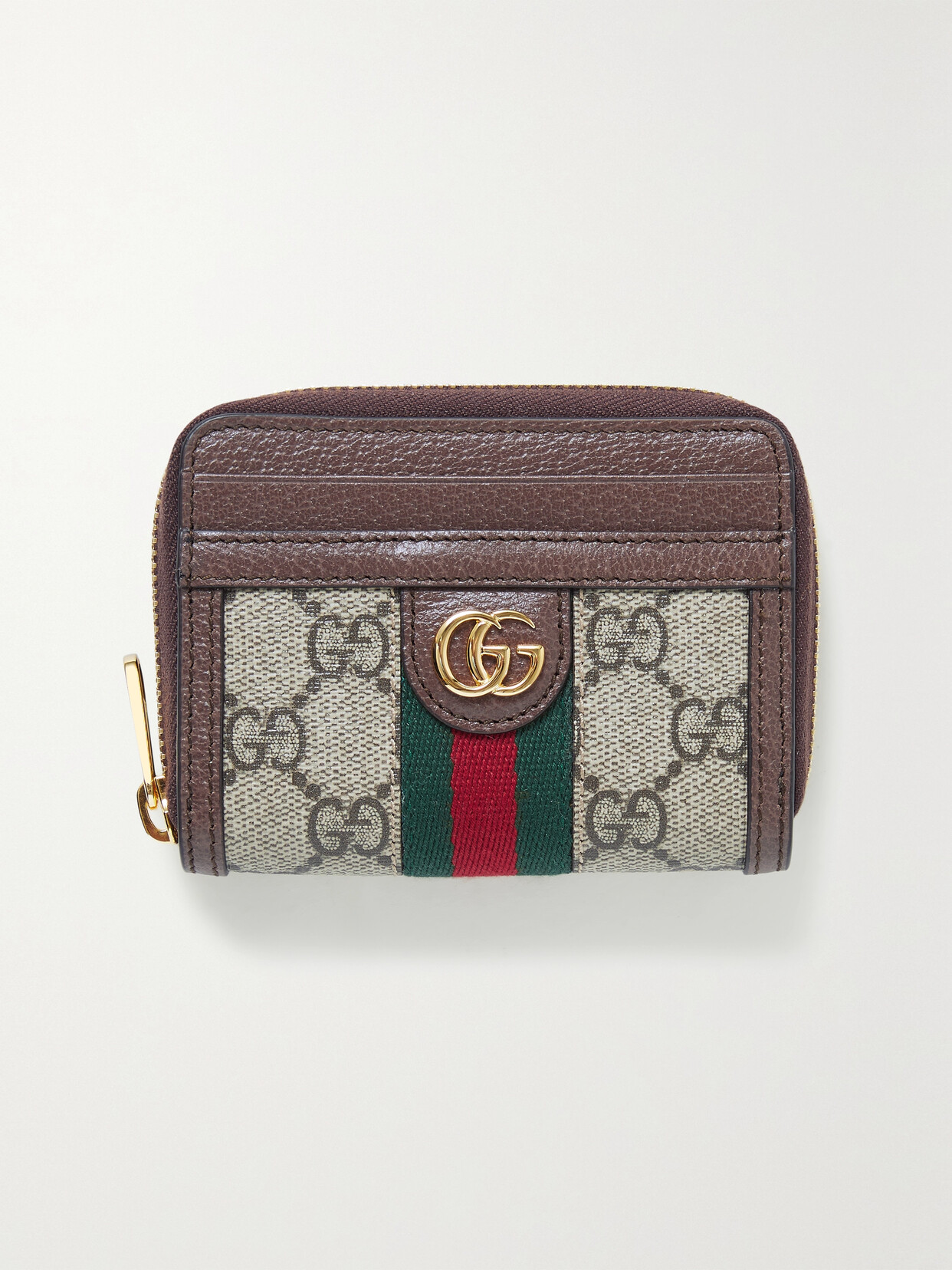 Gucci Ophidia Textured Leather-trimmed Printed Coated-canvas Wallet
