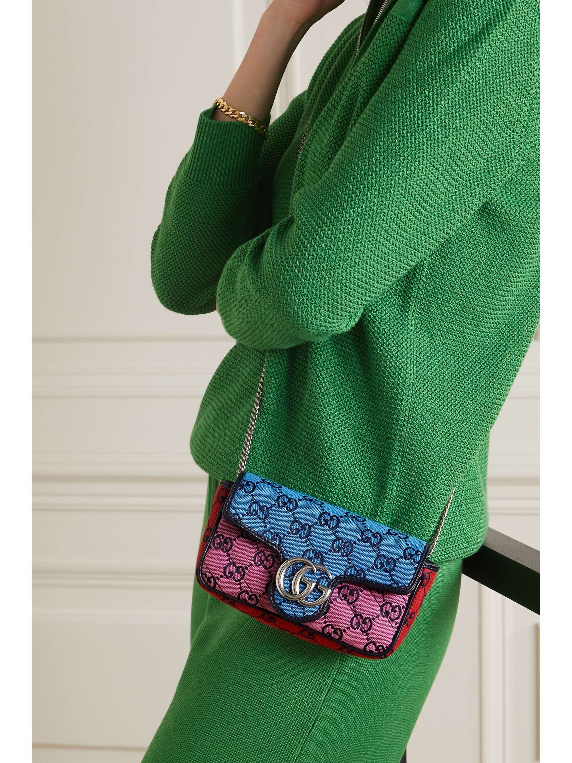 Gucci GG Marmont Multicolour Super Mini Bag in Pink