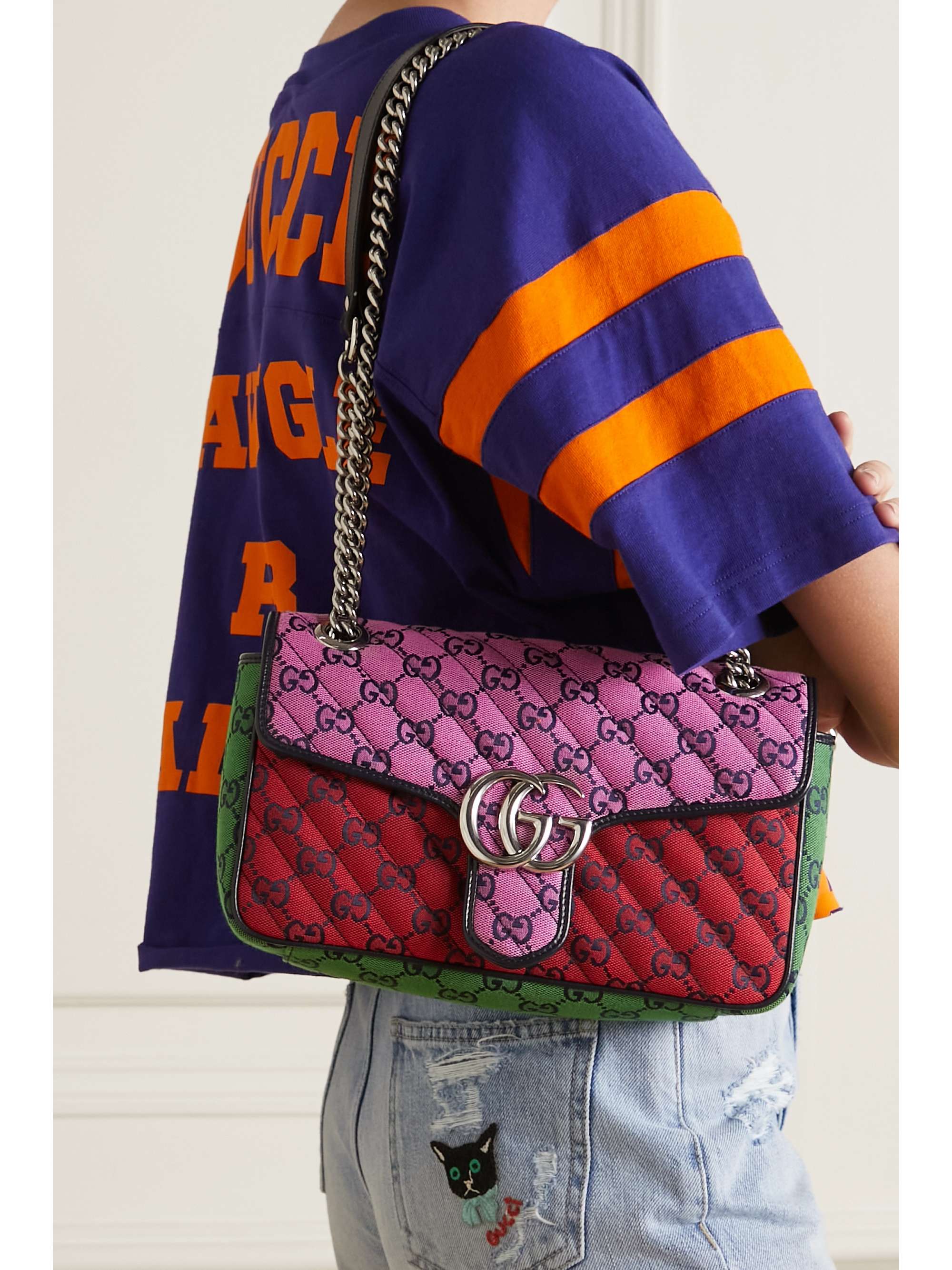 multicolor shoulder bag