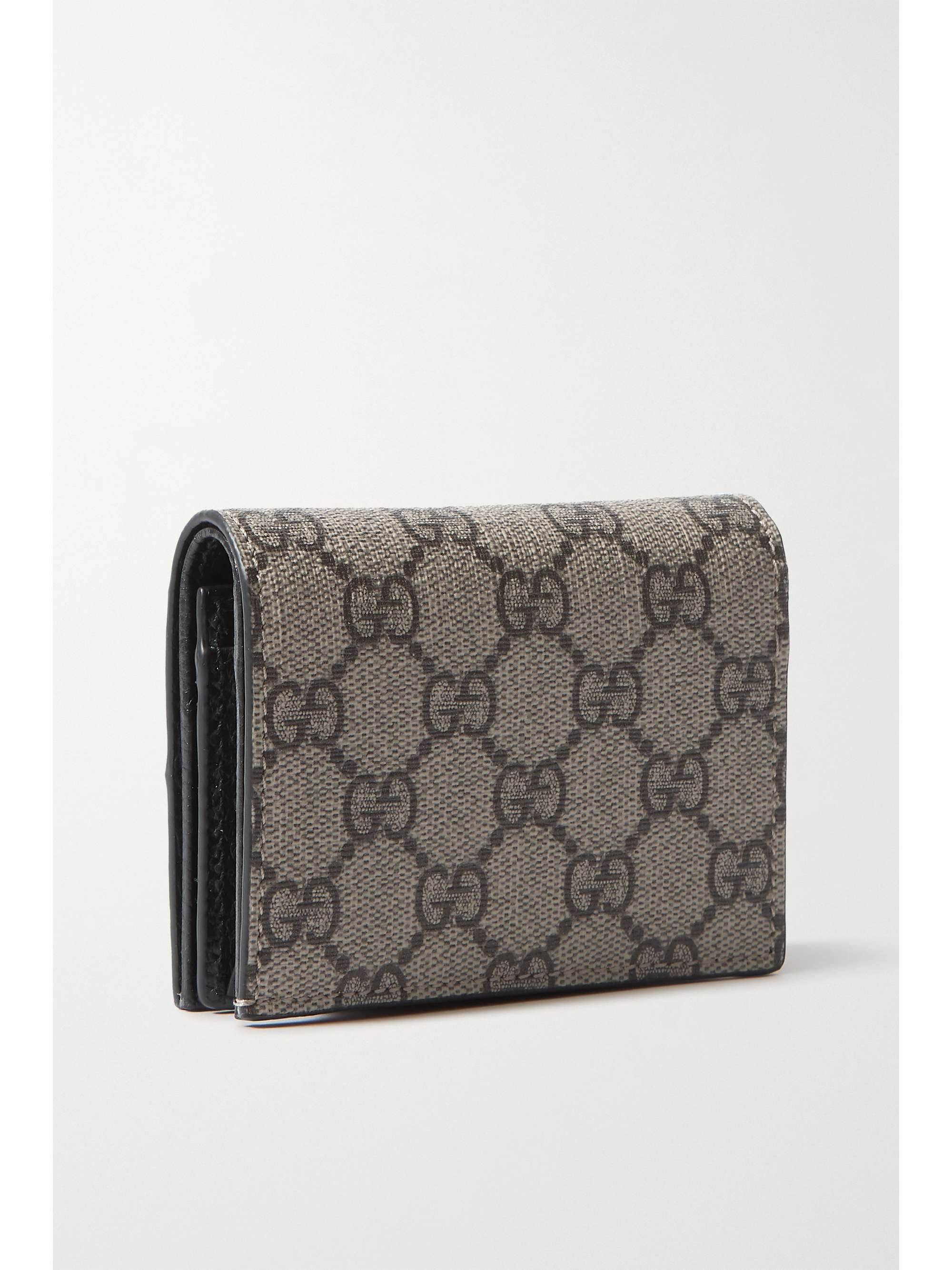 GUCCI Marmont textured-leather and printed wallet |