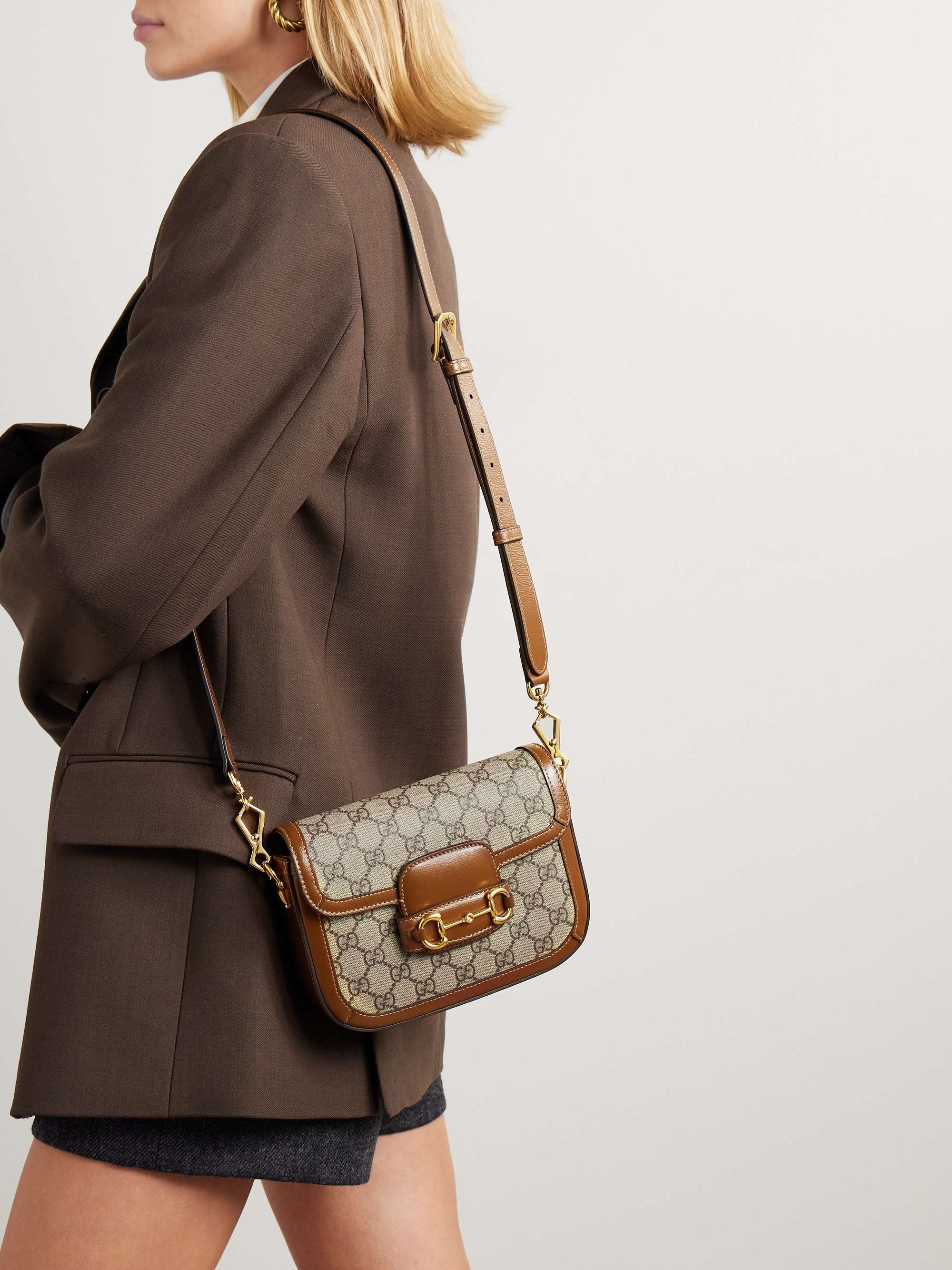 gucci horsebit 1955 mini bag brown