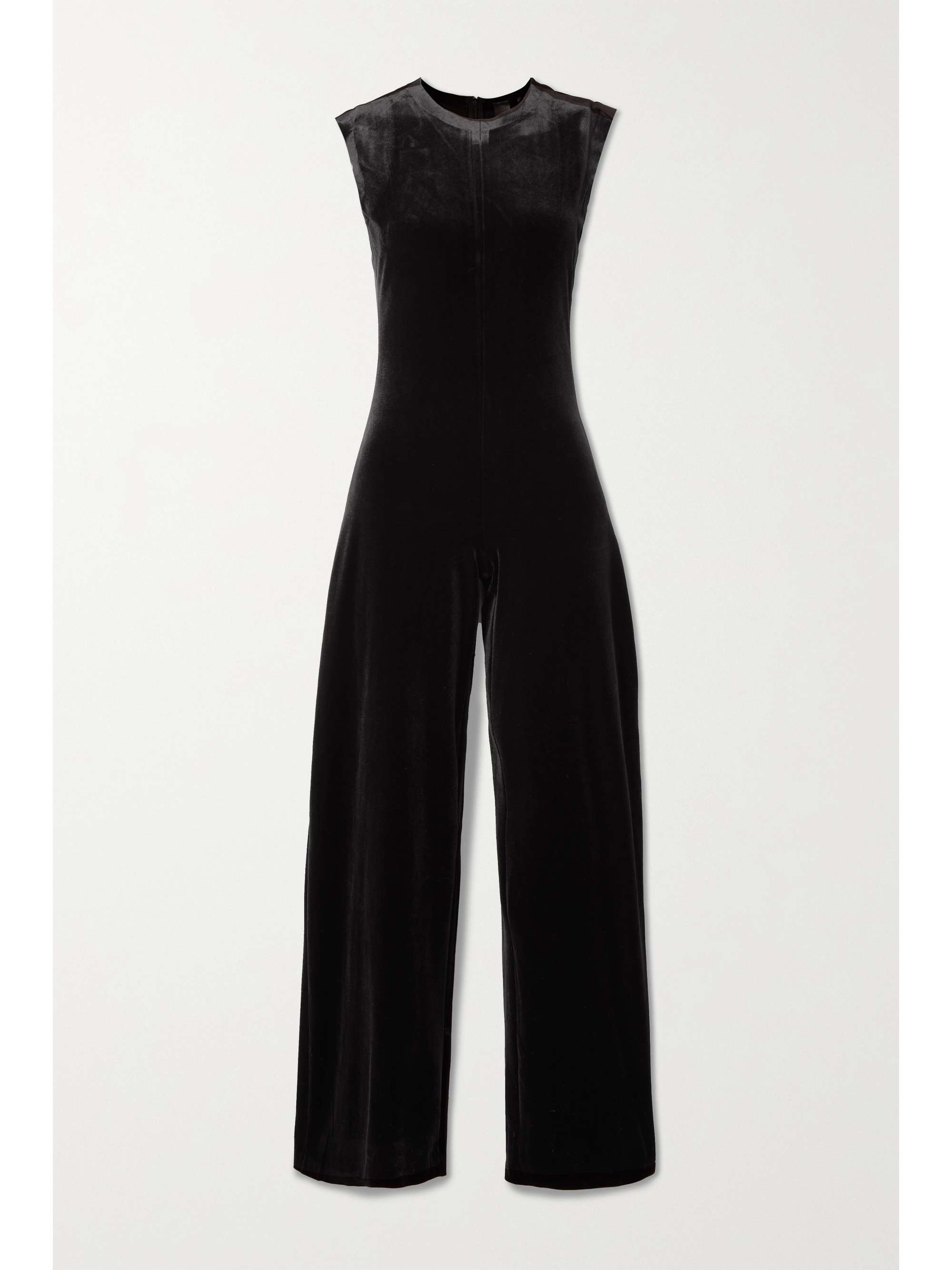 Norma kamali cheap velvet jumpsuit