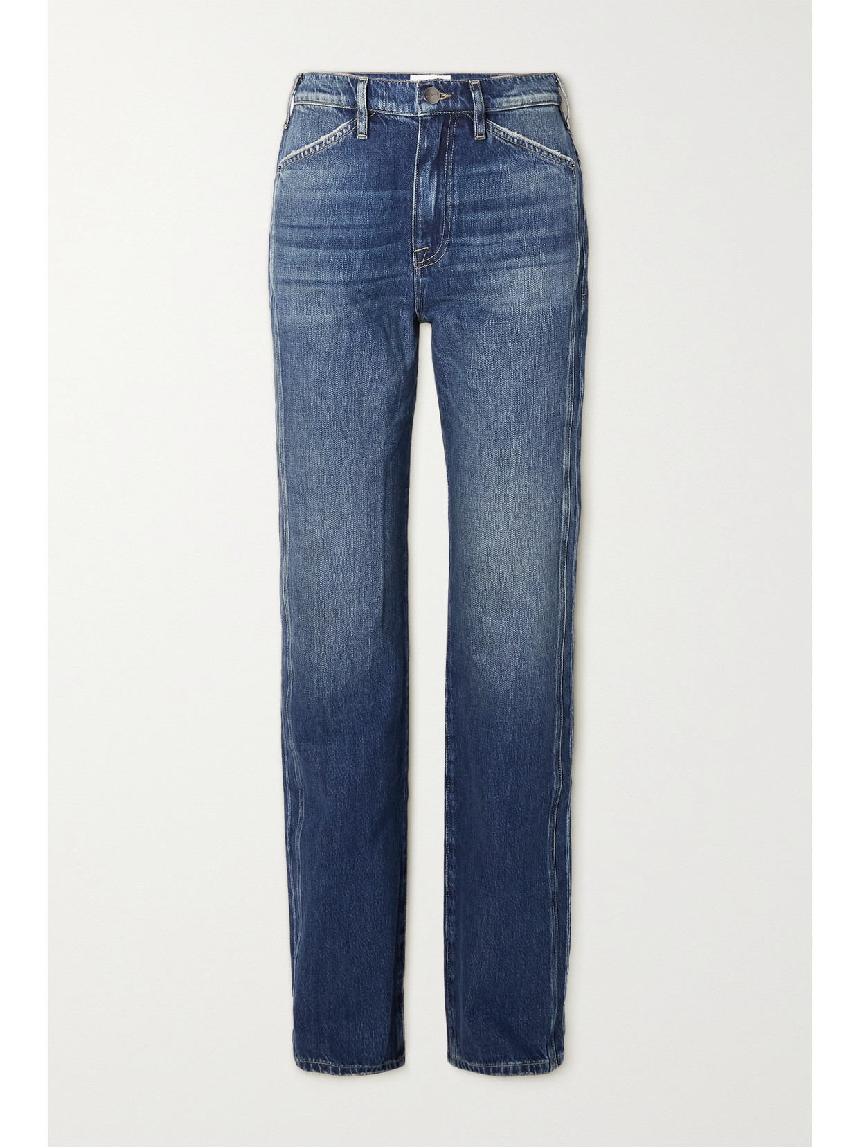FRAME Le Jane High-rise Straight-leg Jeans - Blue
