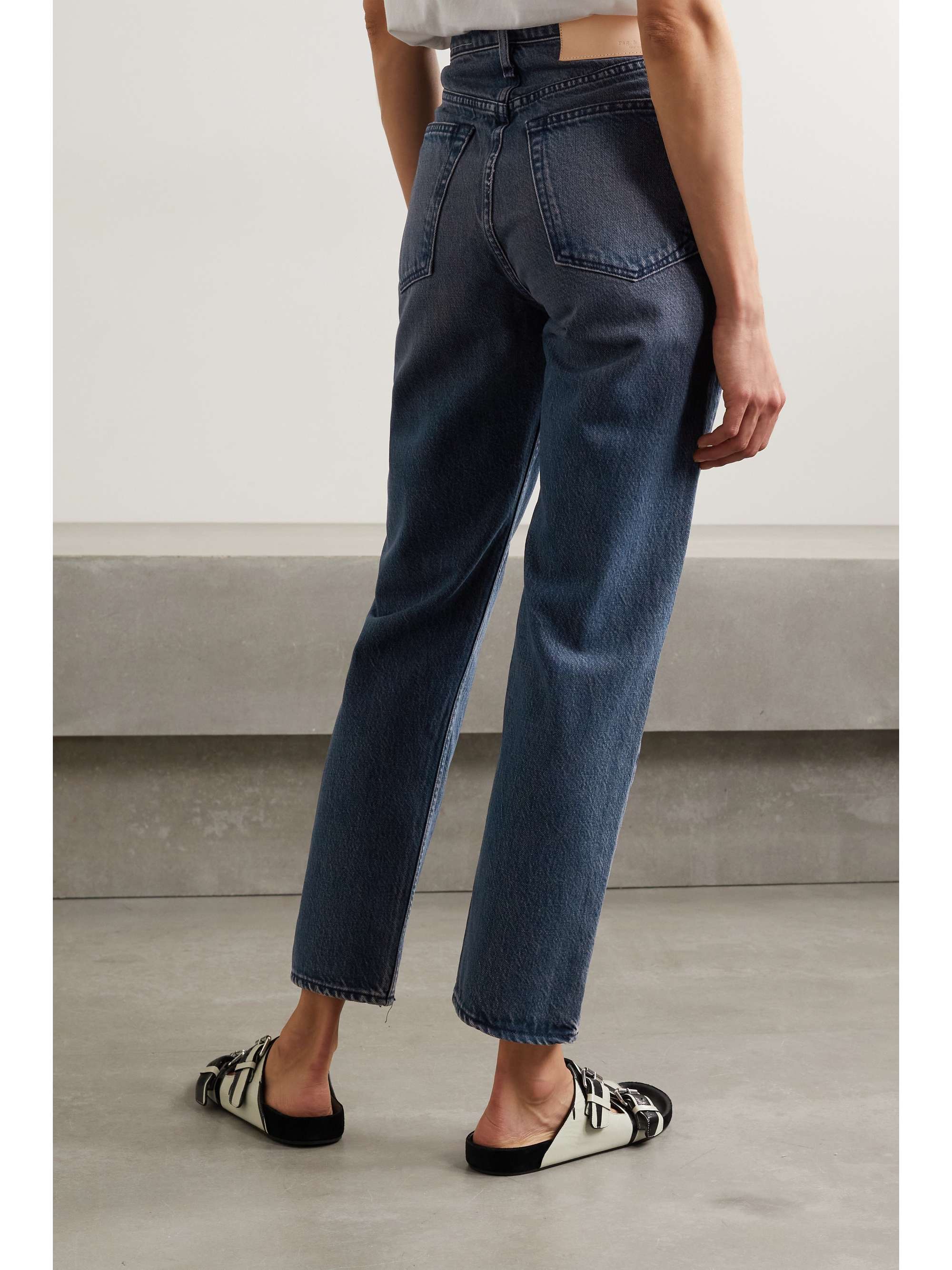 Dark denim Maya cropped high-rise 