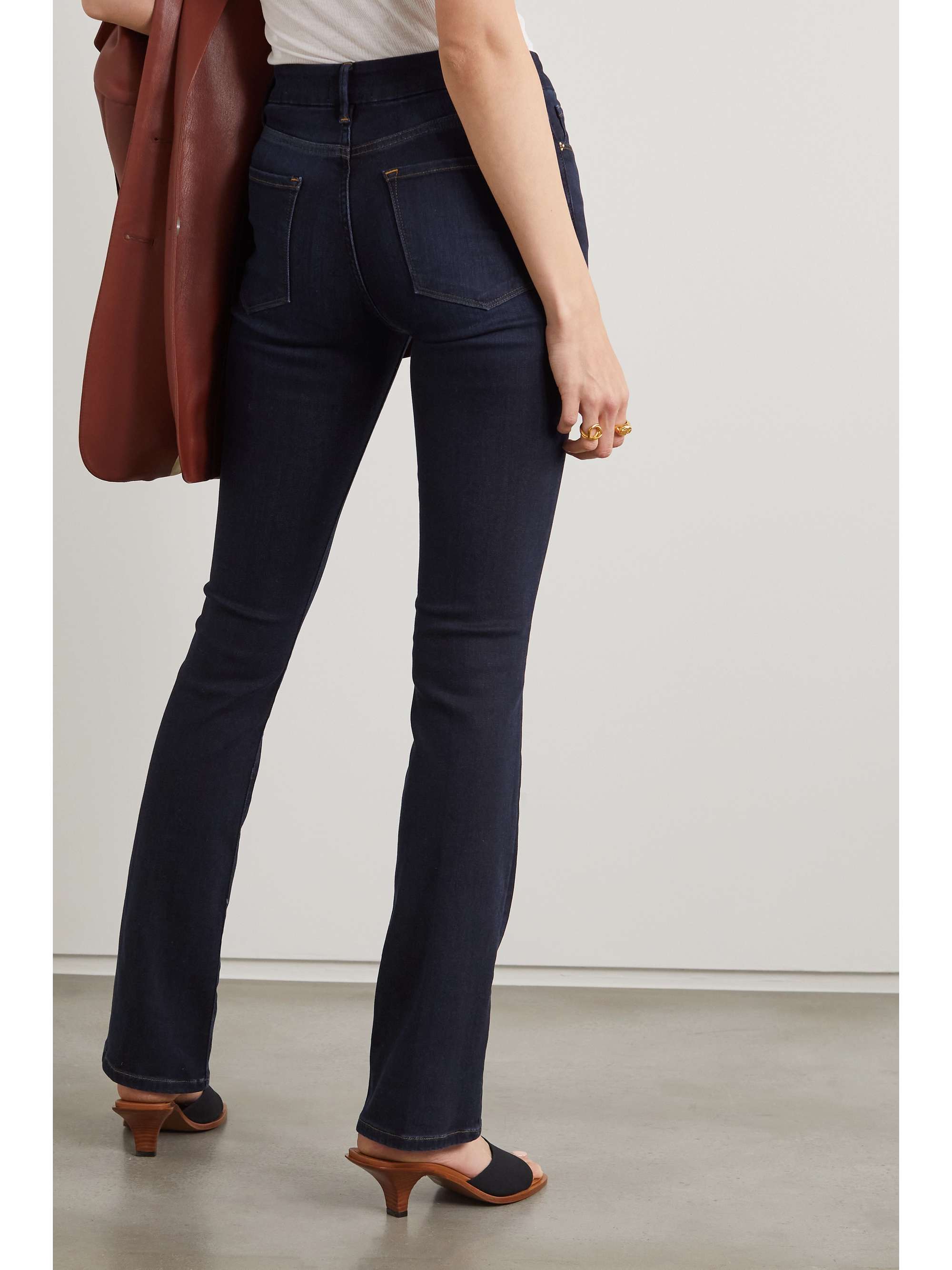Dark denim Le Mini Boot mid-rise jeans 