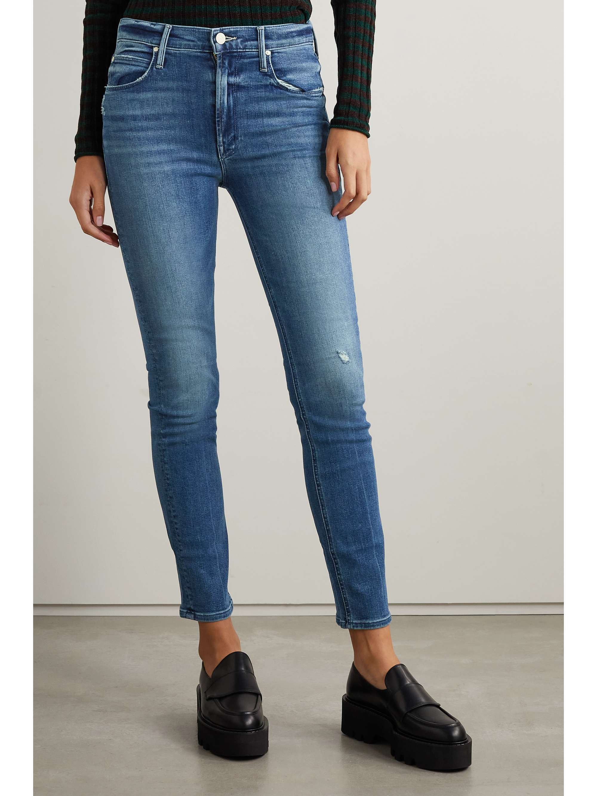 Dark denim The Dazzler distressed high 