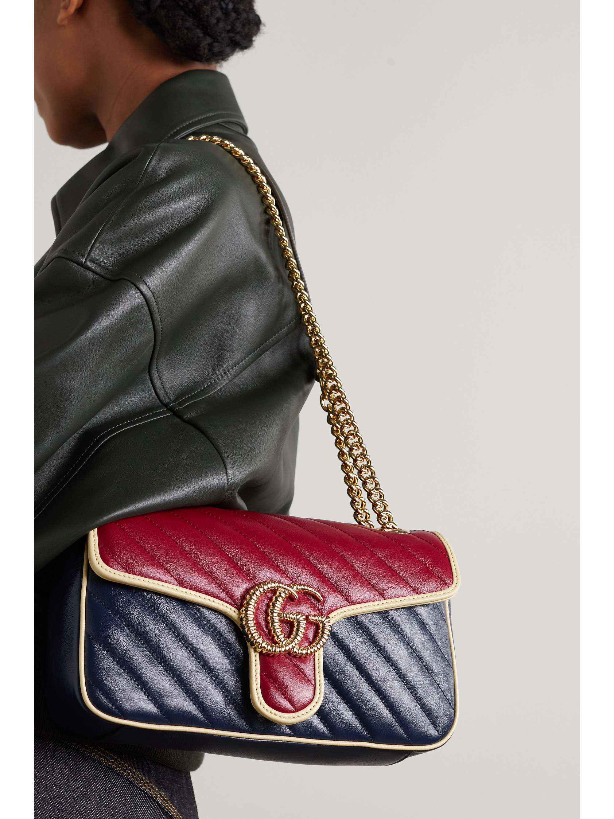 purple gucci marmont