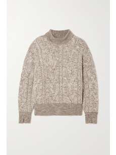 rag & bone nora cable knit turtleneck sweater