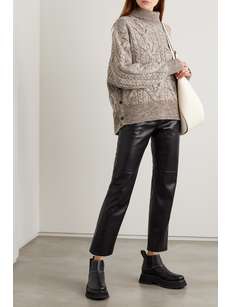 rag & bone nora cable knit turtleneck sweater