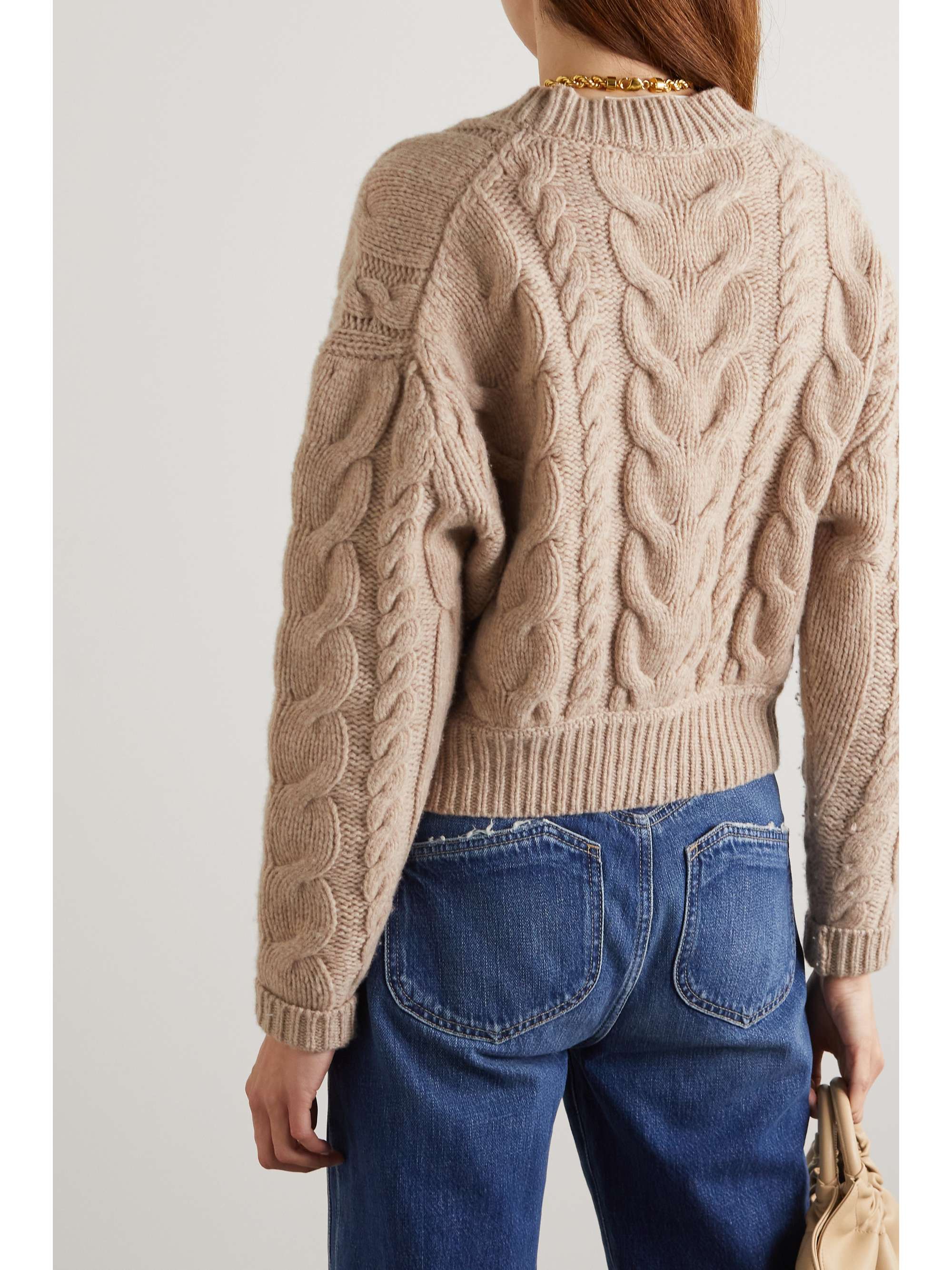 cable knit cardigan
