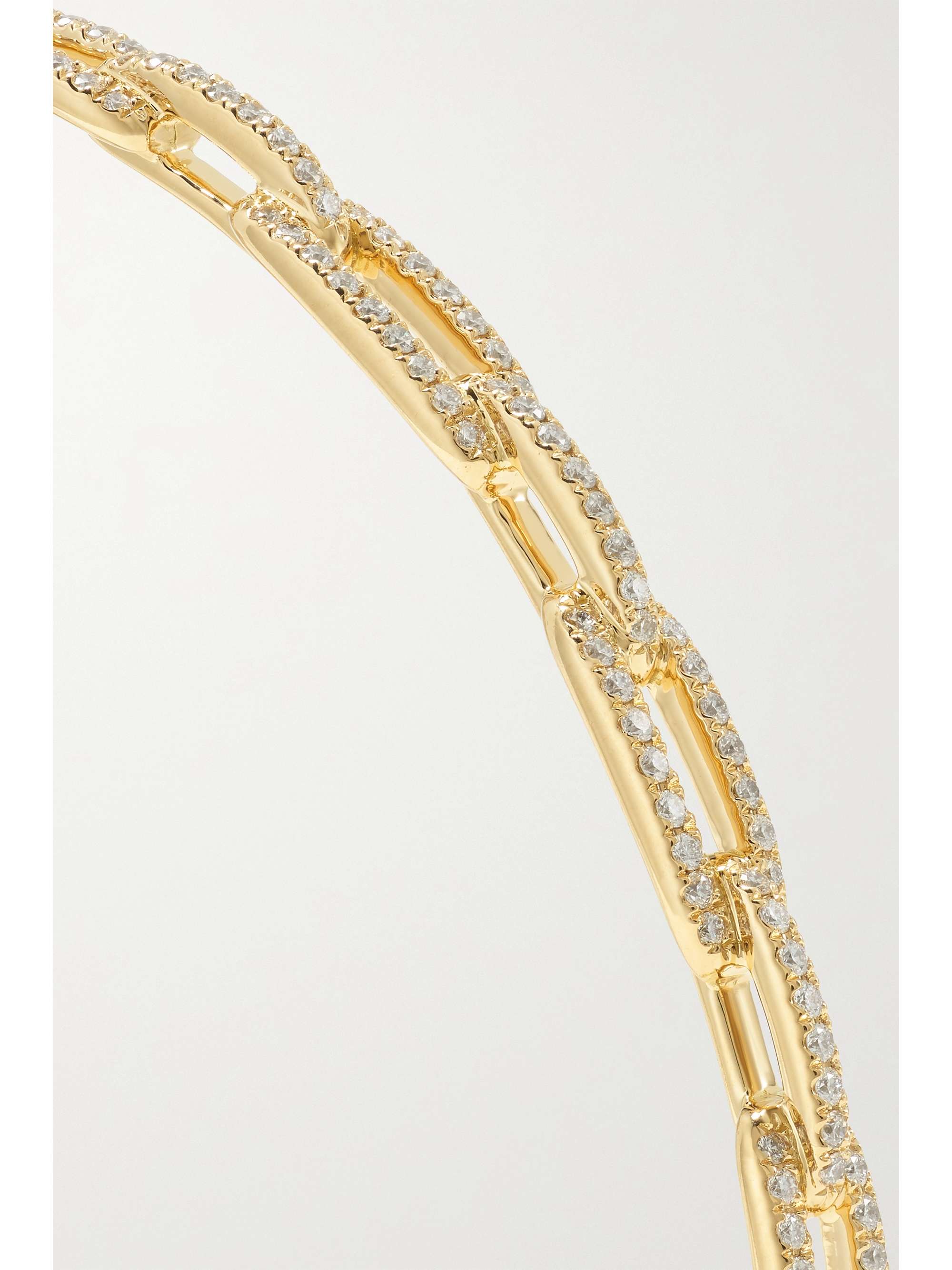 DAVID YURMAN Stax 18-karat gold diamond bracelet