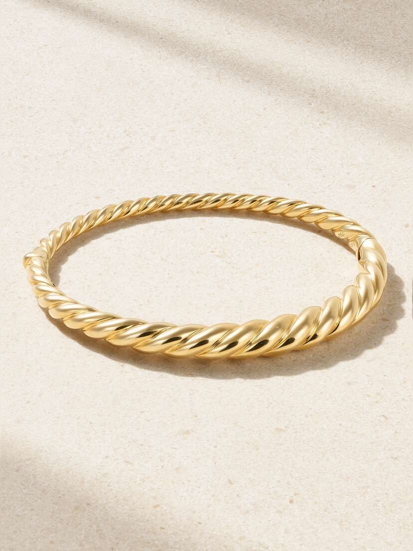 David Yurman Cable 18-karat Gold Bangle