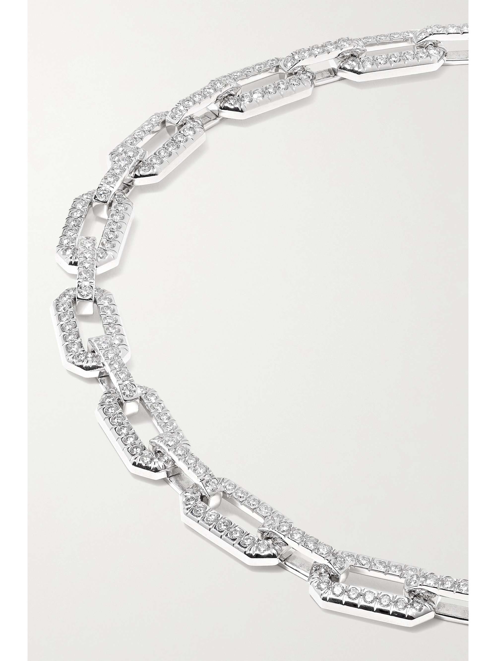 DAVID YURMAN 18-karat white gold diamond necklace