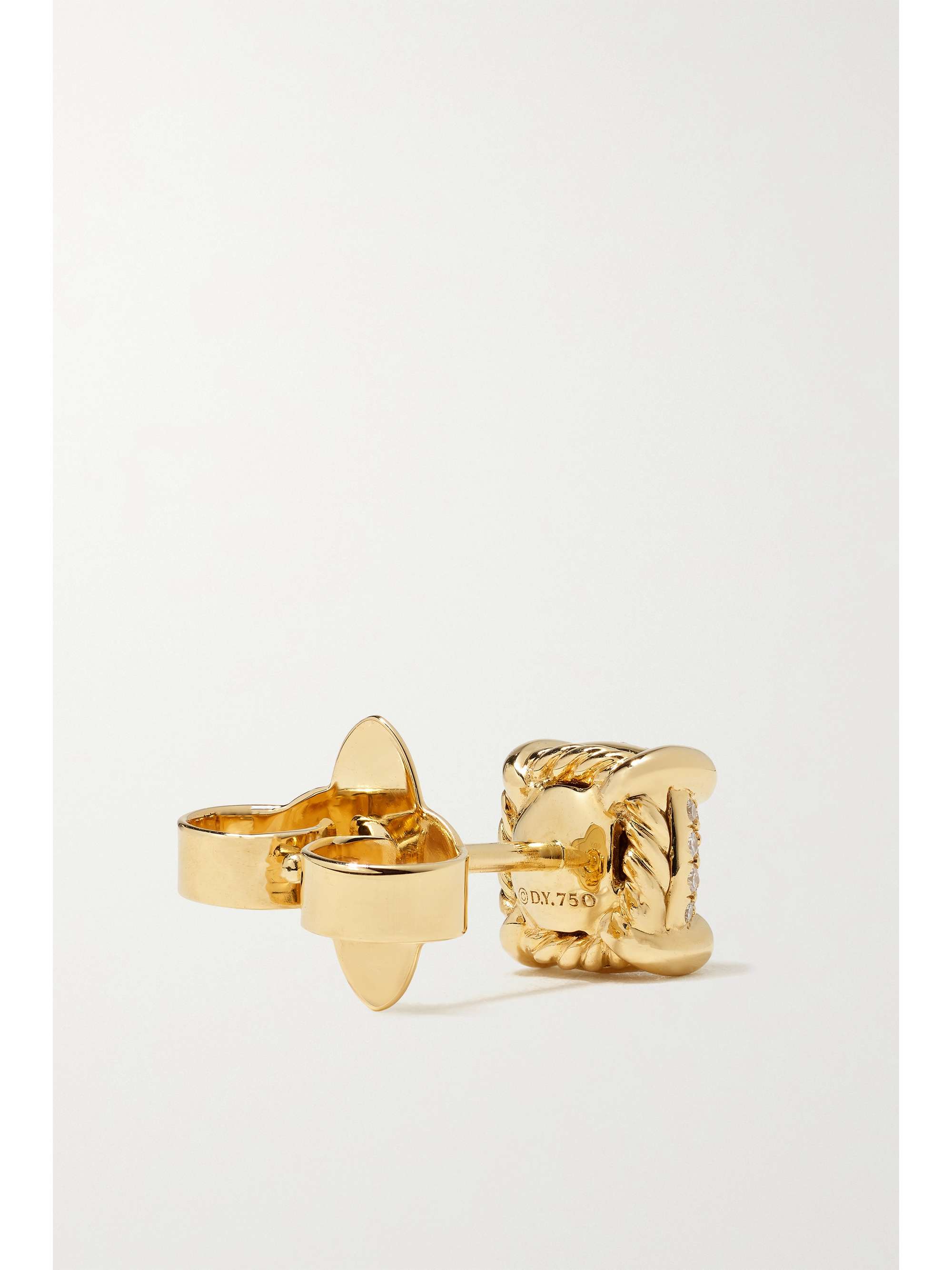 DAVID YURMAN Châtelaine 18-karat gold diamond earrings