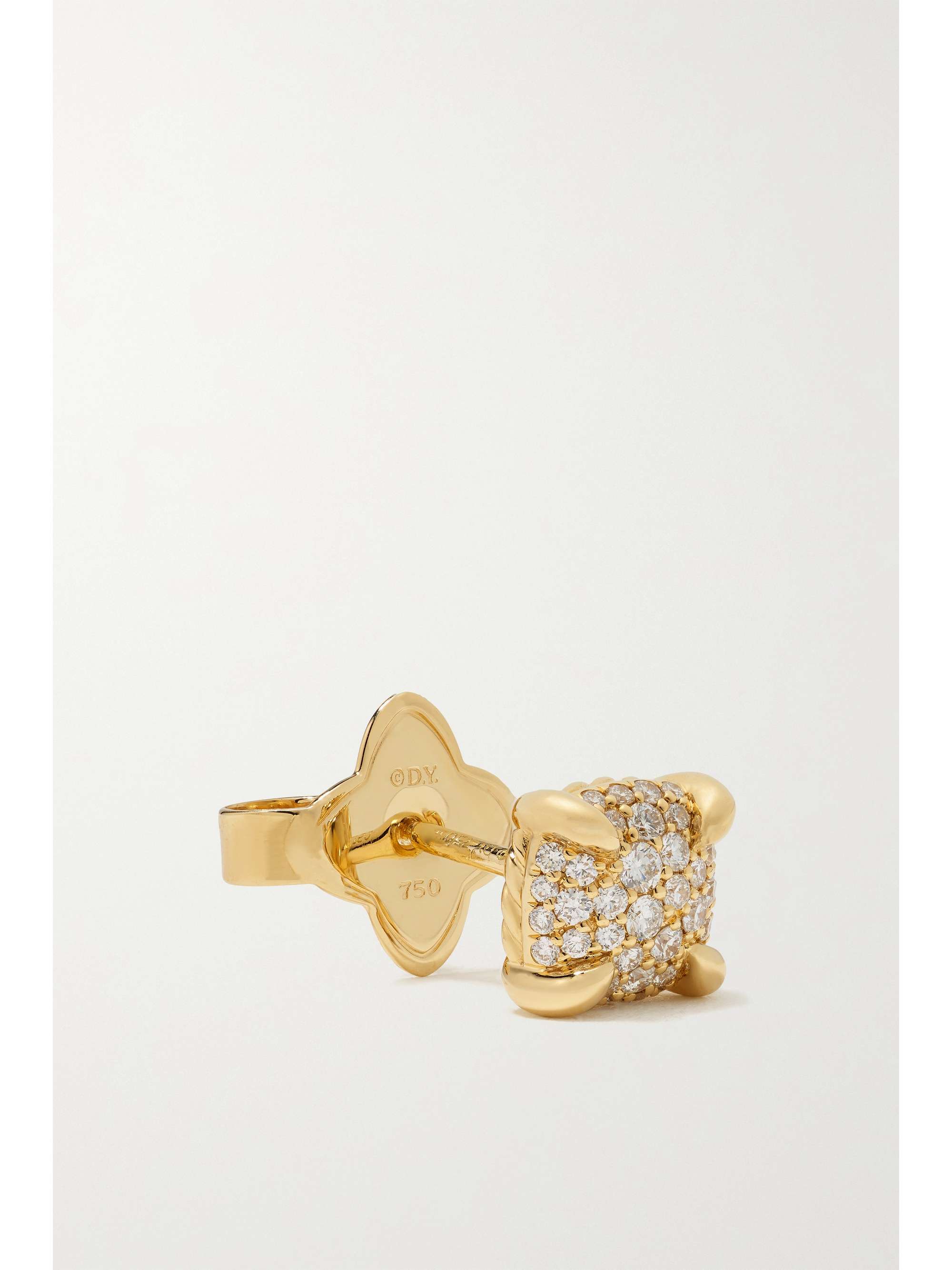 DAVID YURMAN Châtelaine 18-karat gold diamond earrings