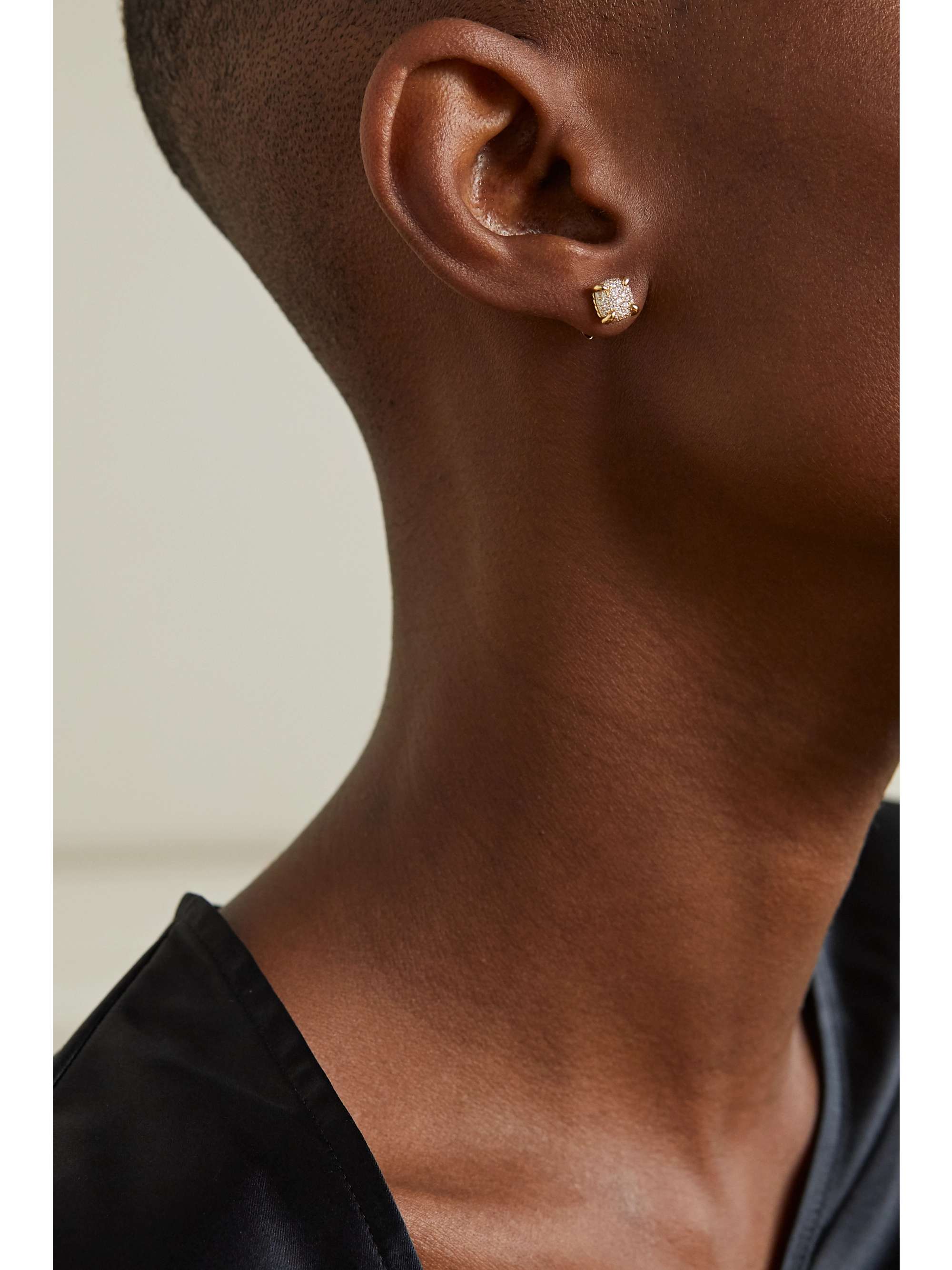 DAVID YURMAN Châtelaine 18-karat gold diamond earrings