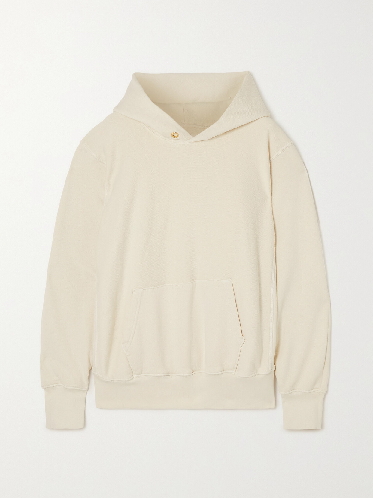 Les Tien Cotton-jersey Hoodie - Cream