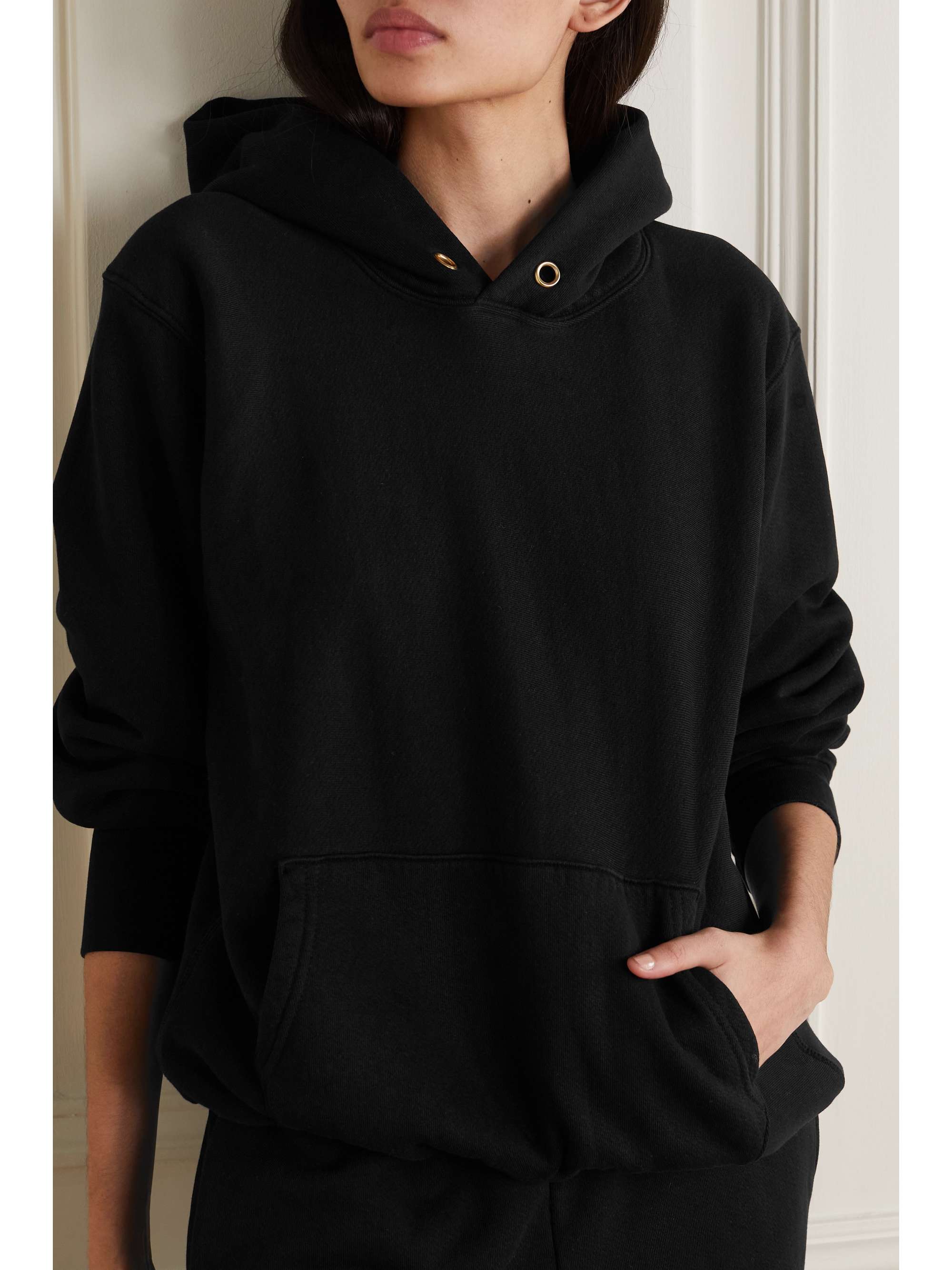 LES TIEN Cotton-jersey hoodie