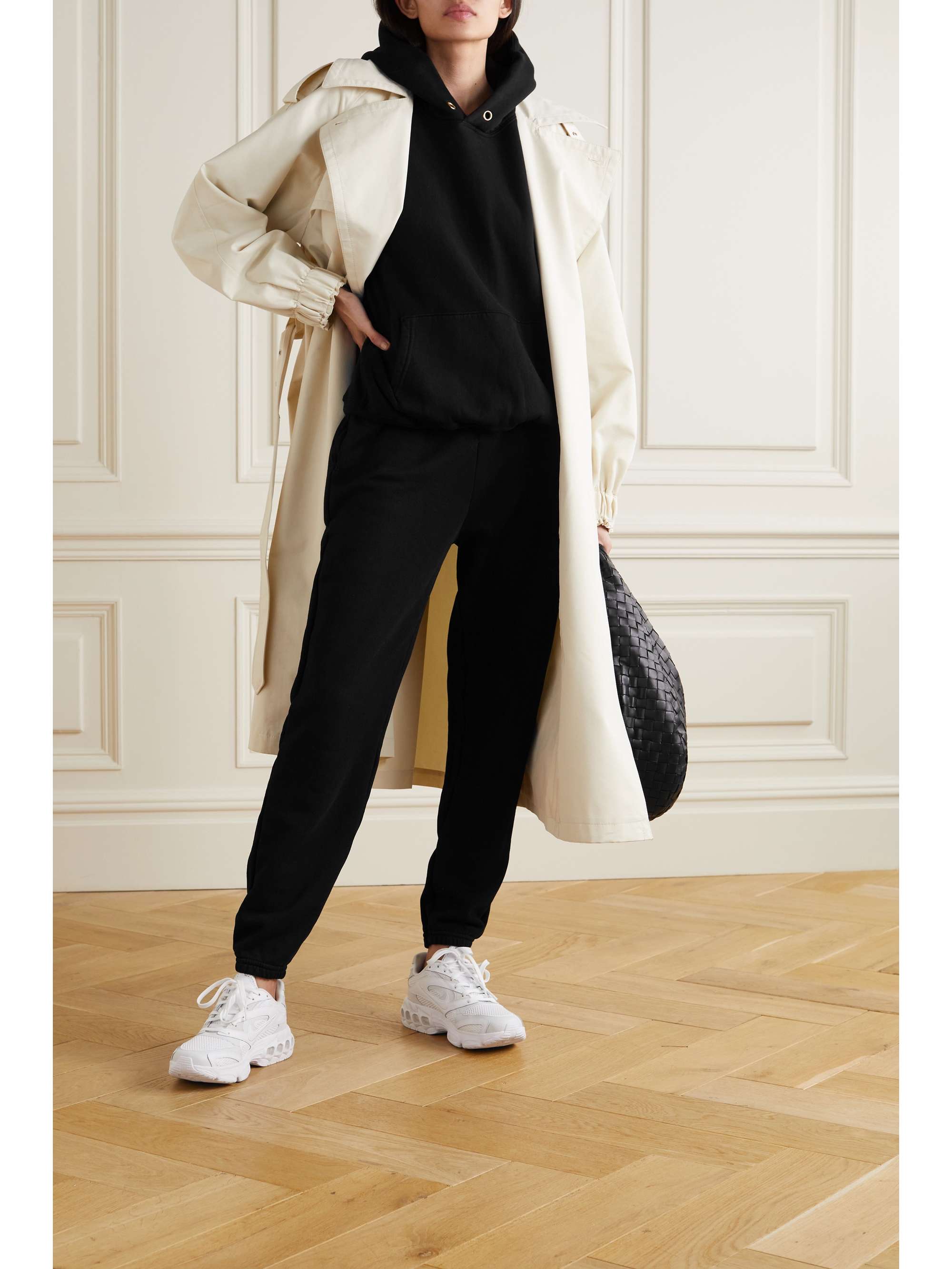 LES TIEN Cotton-jersey hoodie