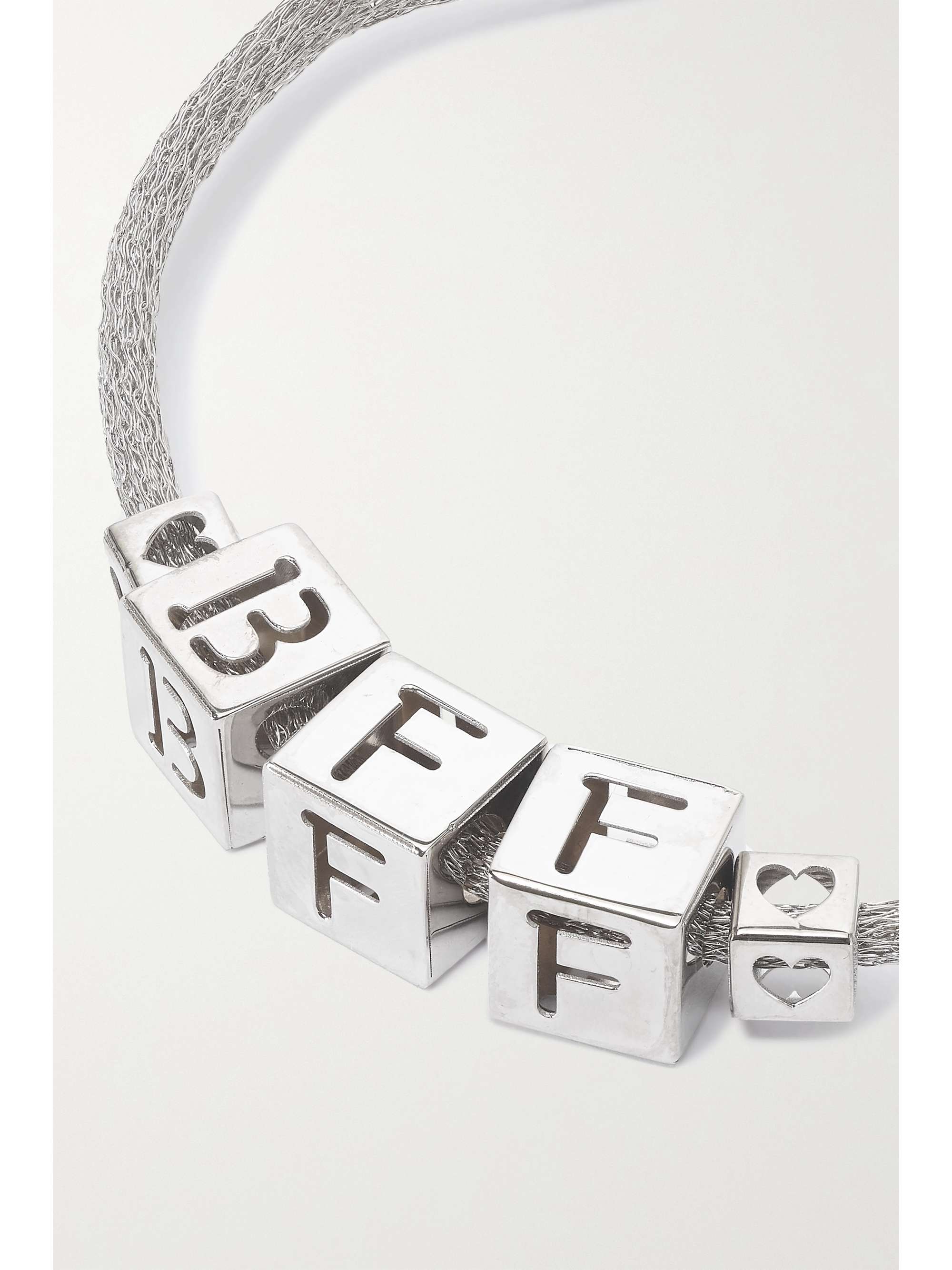 LAUREN RUBINSKI BFF Armband mit Details aus 14 Karat Weißgold