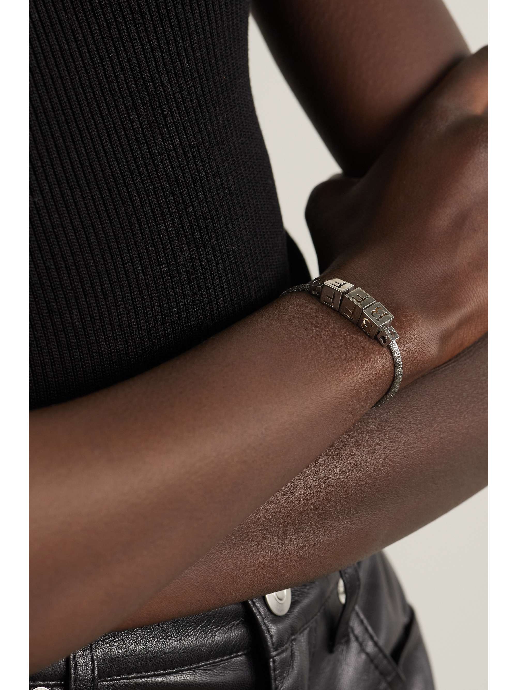 LAUREN RUBINSKI BFF Armband mit Details aus 14 Karat Weißgold
