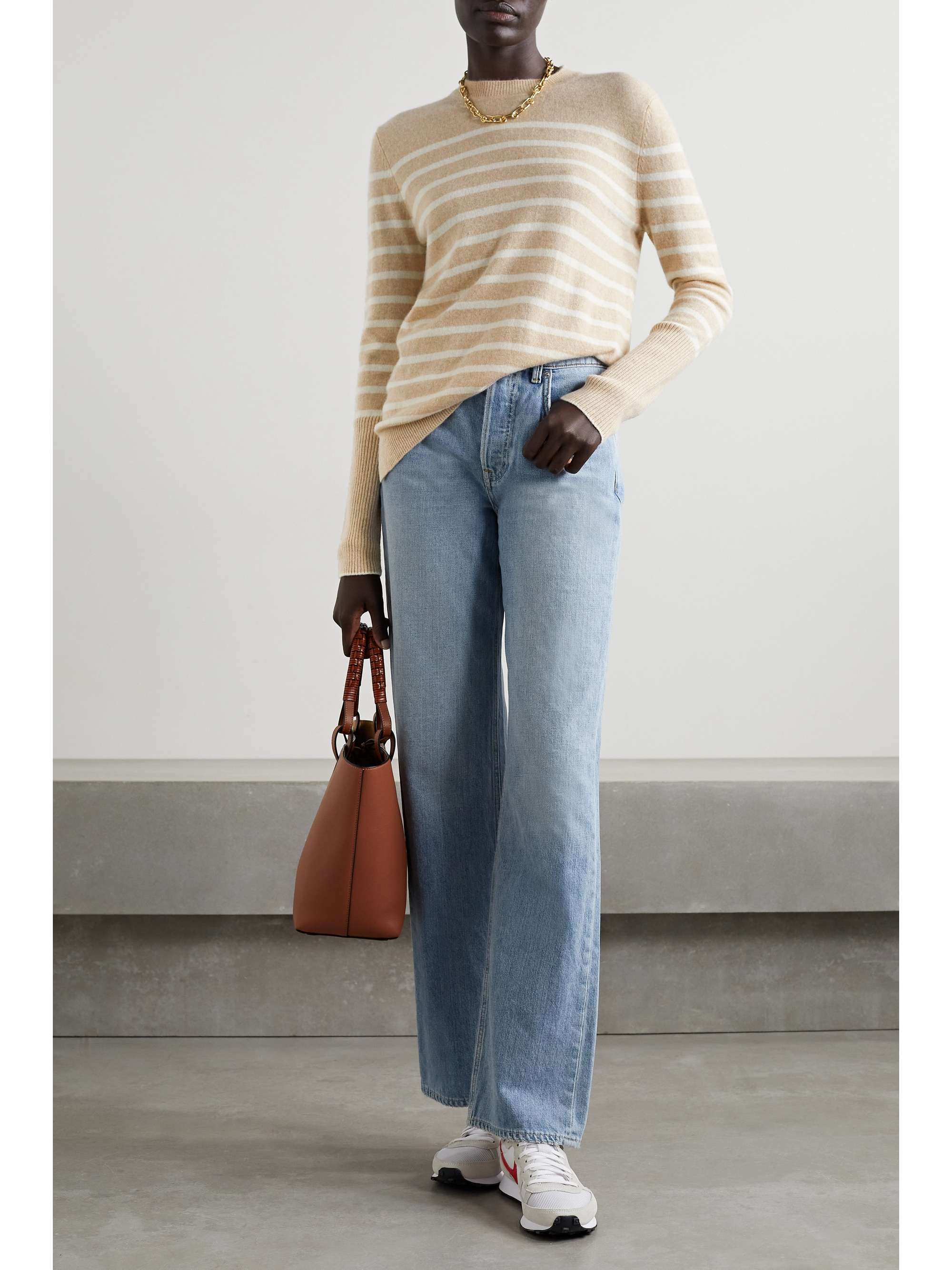 LA LIGNE AAA Lean Lines striped cashmere sweater